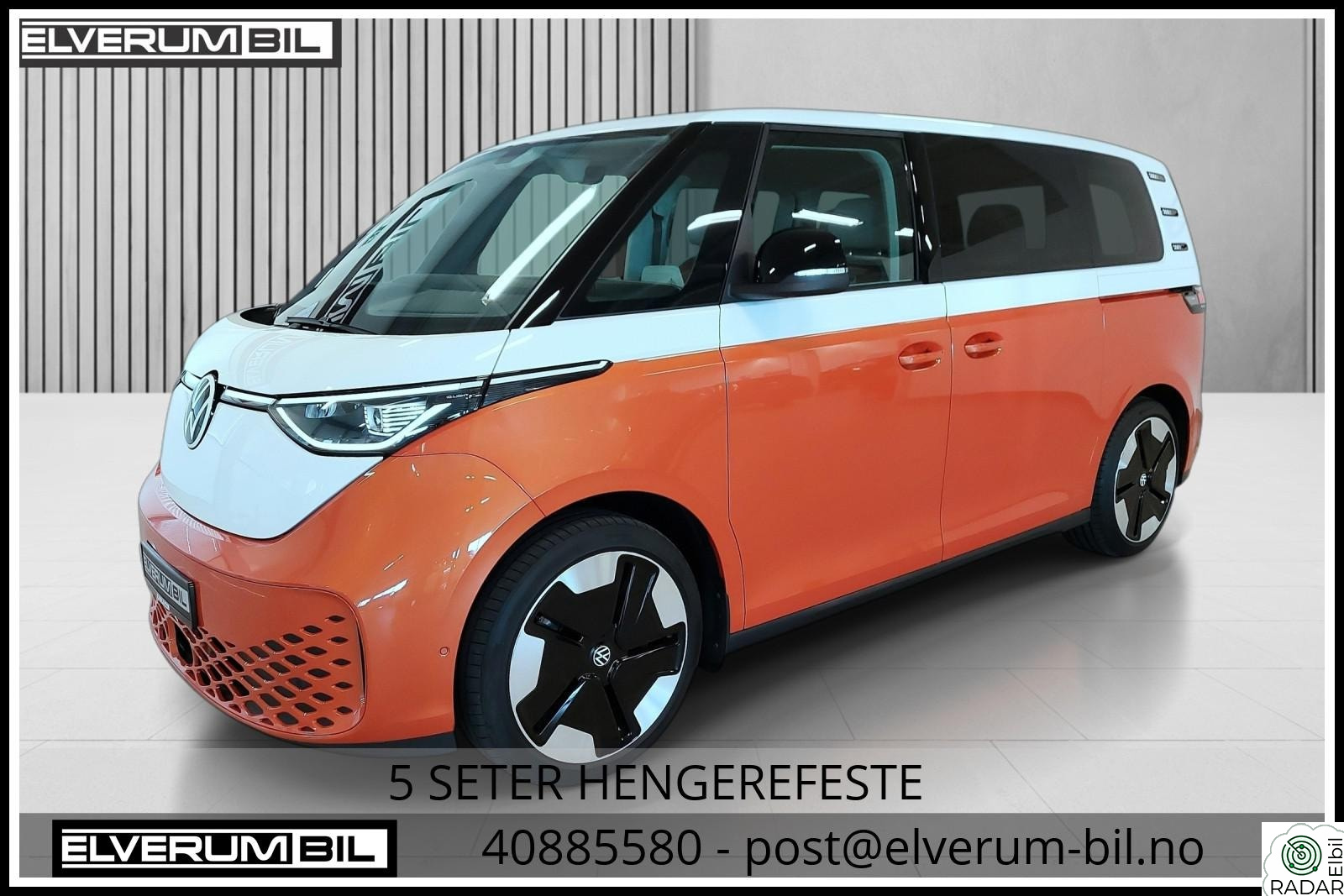 VOLKSWAGEN ID. BUZZ PRO 150 KW PRO 204hk Krok/Led/el.dører/ACC/V.ratt+fronttute++