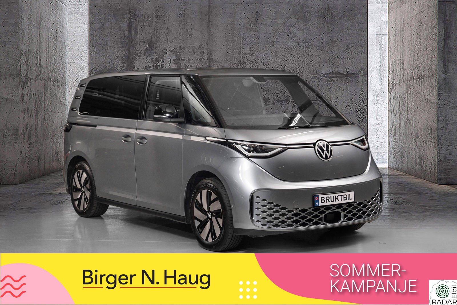 VOLKSWAGEN ID. BUZZ PRO 150 KW Pro 77kWh 204hk KROK/KAMERA/ACC/PARKASSIST/APP/19+19''