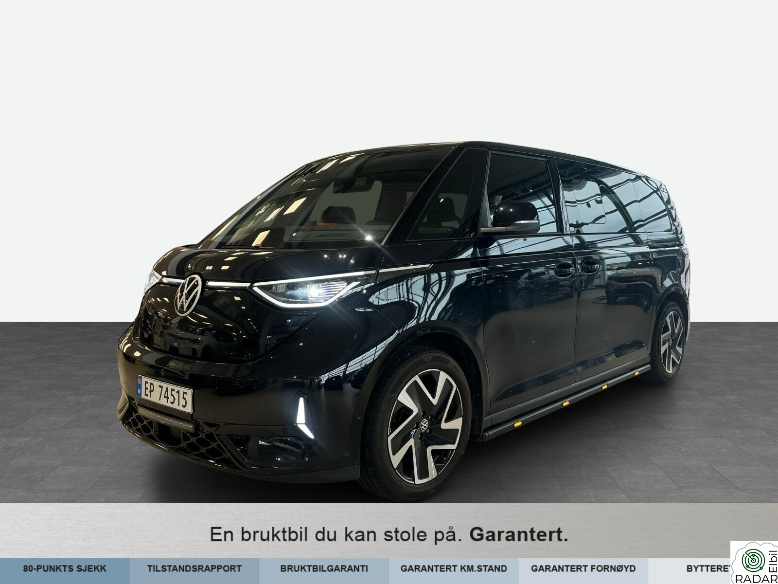 VOLKSWAGEN ID. BUZZ GTX LR 250 kW GTX 340hk Lang 6-seter Exclusive Mye utstyr! Ledbar