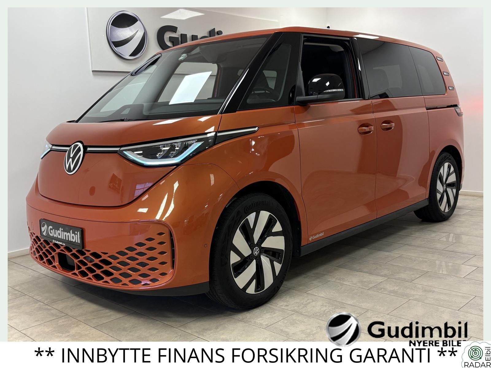 VOLKSWAGEN ID. BUZZ PRO 150 KW PRO-204HK/417KM WLTP/1171 LITER BAGASJE/LAV KM/GARANTI