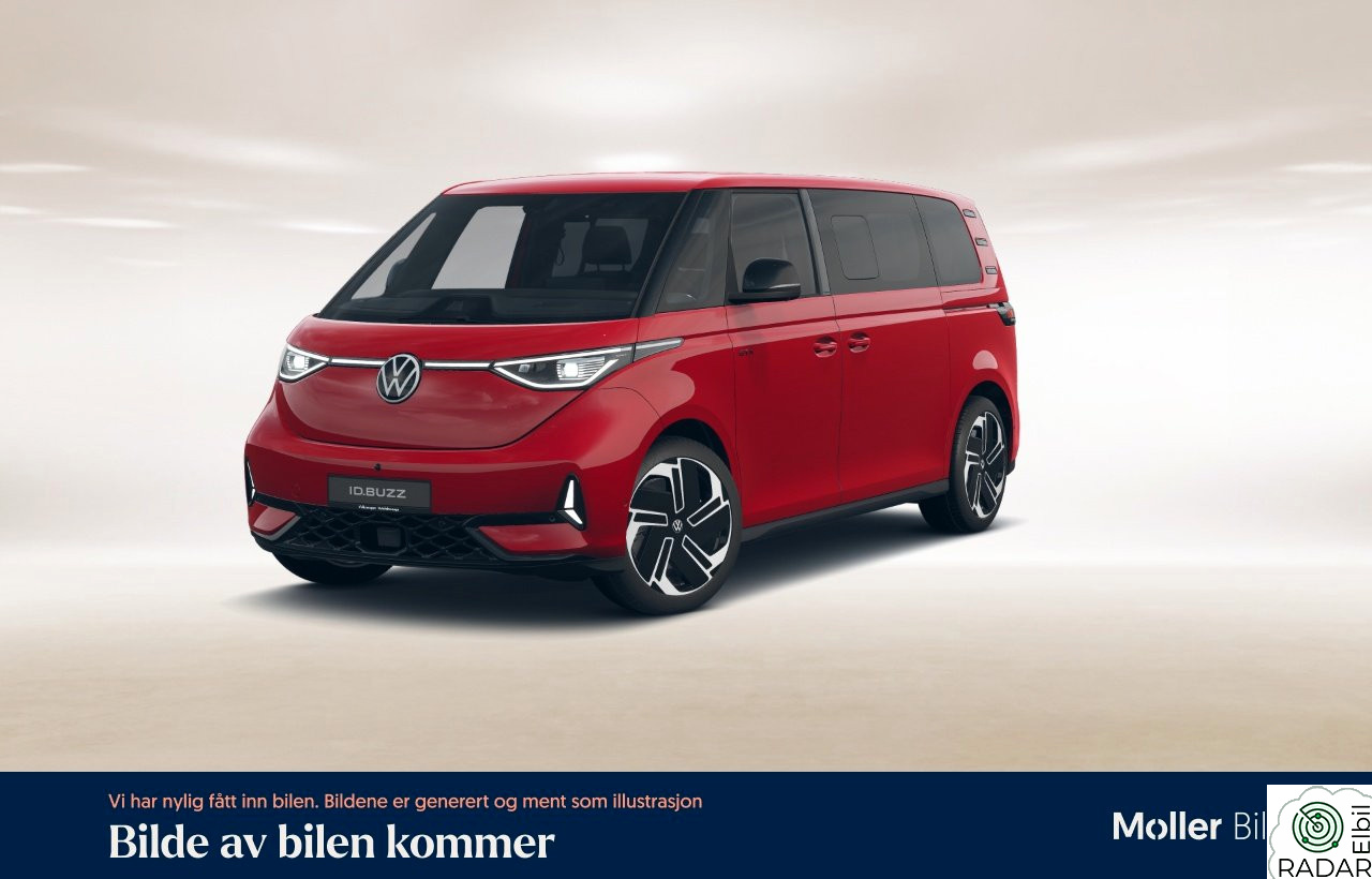 VOLKSWAGEN ID. BUZZ GTX LR 250 kW GTX Lang 6-seter 340hk - H/K, HUD, 360.kam, Matrix,Krok