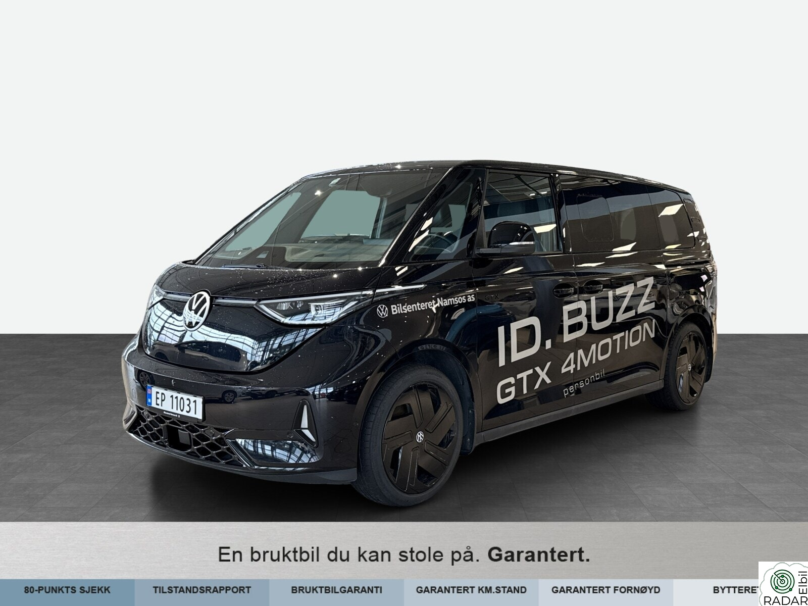 VOLKSWAGEN ID. BUZZ GTX LR 250 kW GTX 340hk Lang 6-seter Exclusive Mye utstyr! 21"SortAlu