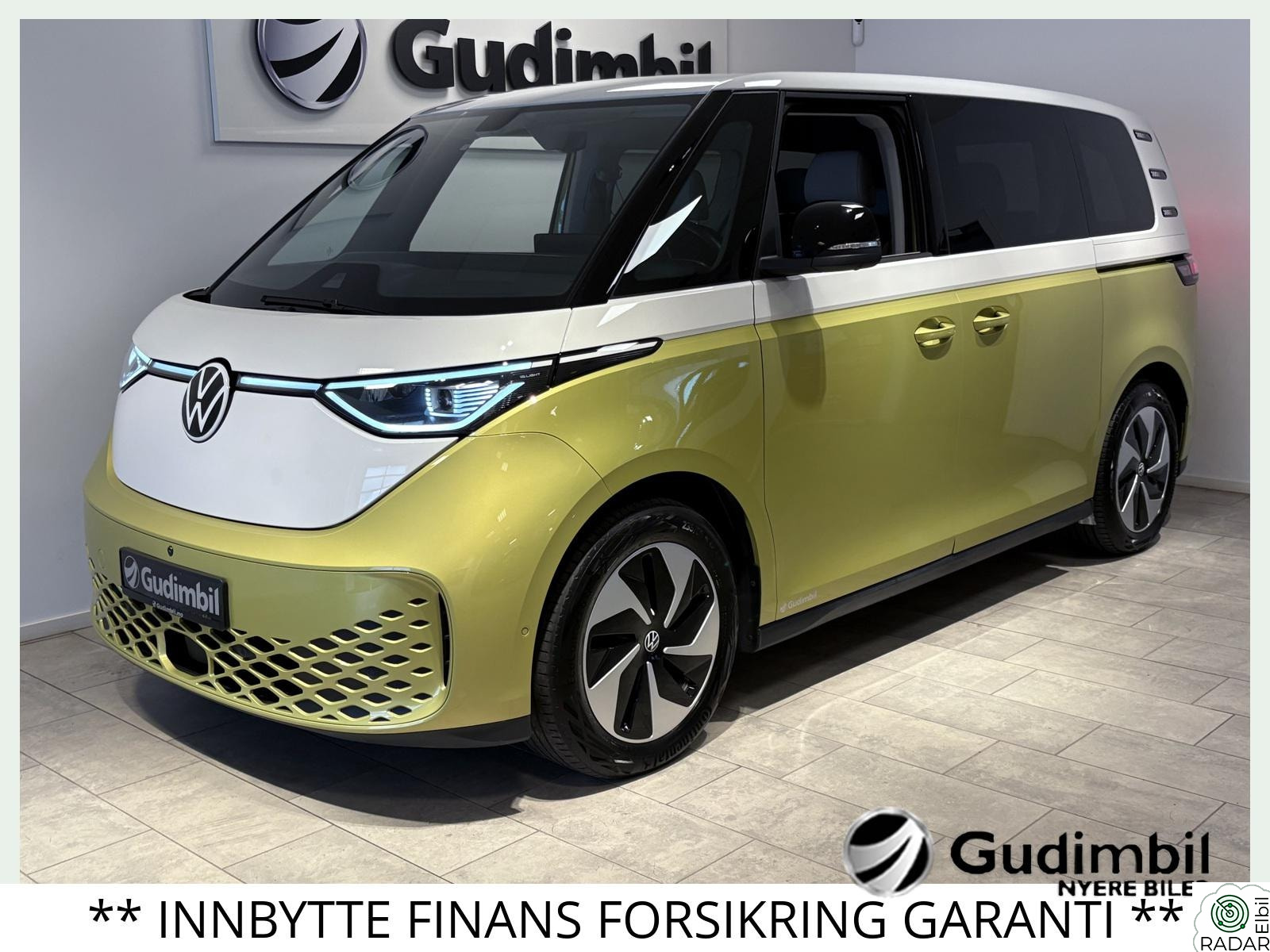 VOLKSWAGEN ID. BUZZ PRO 150 KW PRO-204HK/417KM WLTP/1171 LITER BAGASJE/LAV KM/GARANTI