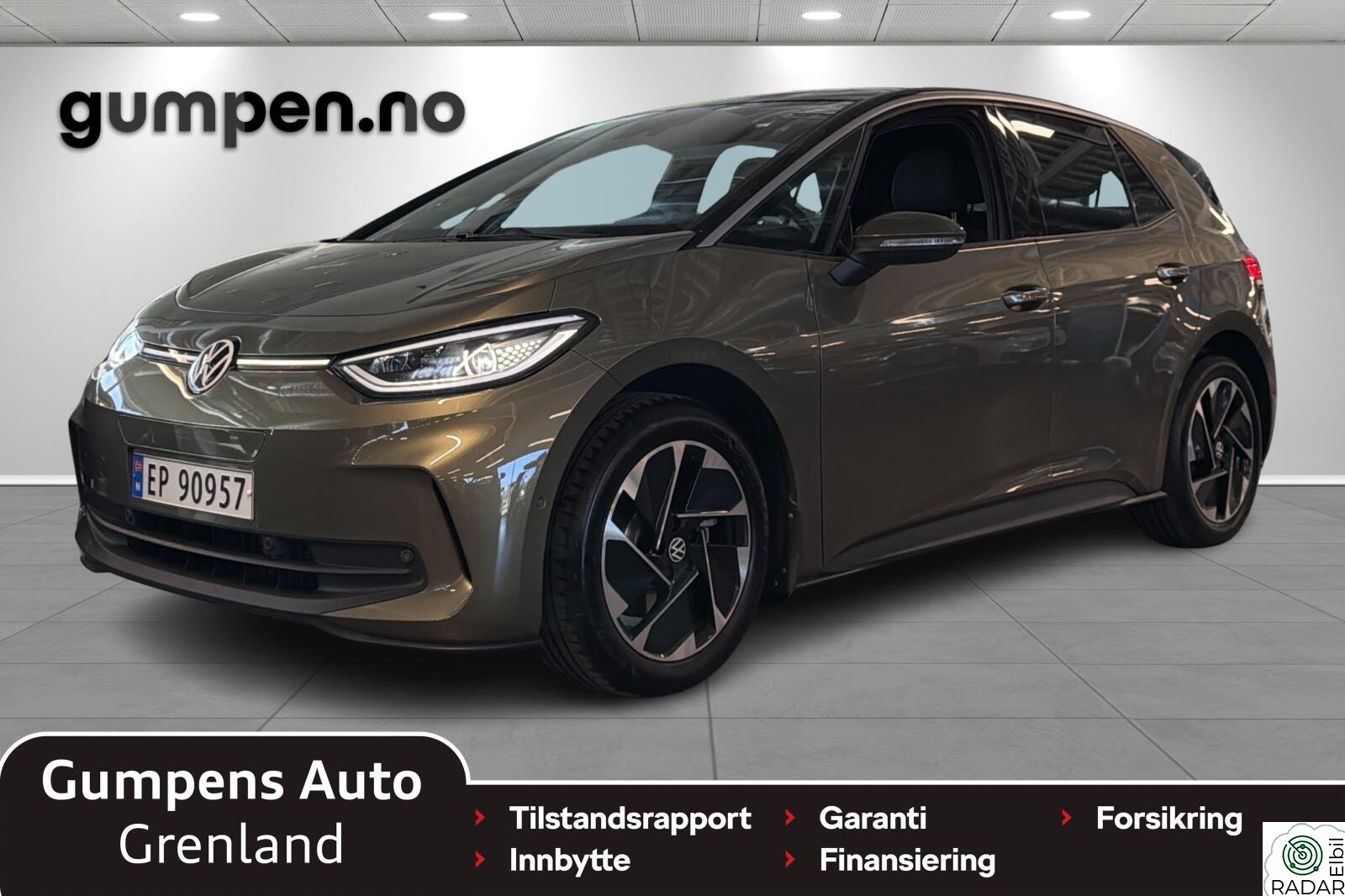 VOLKSWAGEN ID.3 PRO 150 KW Pro Highline, 204hk, LED-Matrixlys, Ryggekamera, DAB+