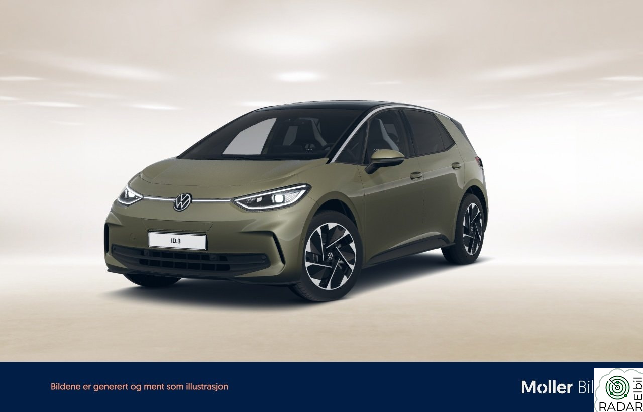 VOLKSWAGEN ID.3 PRO 150 KW pro 58kwh 204hk 75jub/UTV.GARANTI/TOPSPORT/R.KAM/MATRIX