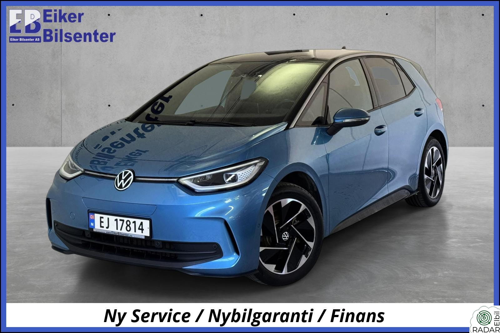 VOLKSWAGEN ID.3 PRO 150 KW Pro Highline/204Hk/430Km WLTP/Rattvarme/Kamera/Matrix+
