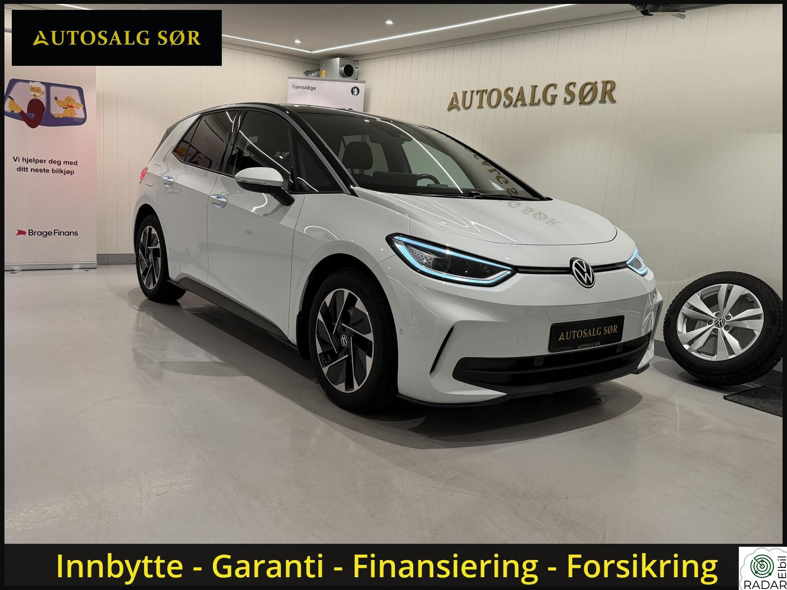 VOLKSWAGEN ID.3 PRO 150 KW Pro 58kWh 204HK Highline/Matrix/Keyless/Ryggekamera++