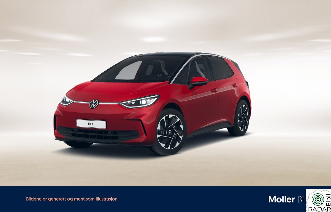 VOLKSWAGEN ID.3 PRO 150 KW Pro 58kwh 204hk - Beats, HUD, 360Kam, Matrix, Top Sport