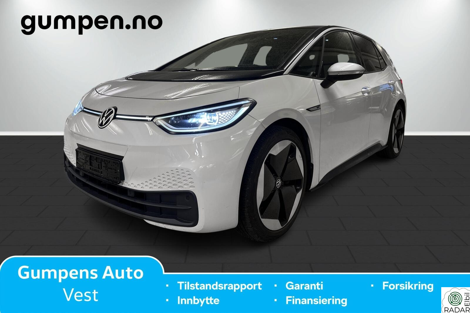 VOLKSWAGEN ID.3 PRO 150 KW 1st Max, fullutstyrt, 21", elektriske stoler, glasstak