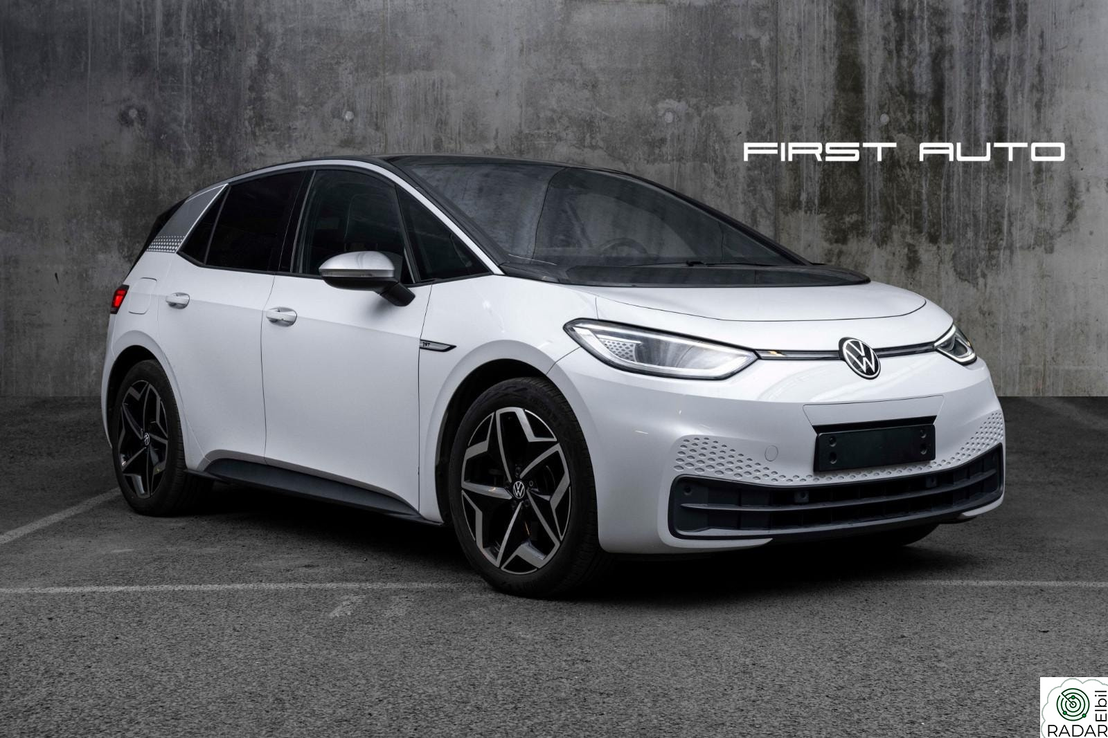 VOLKSWAGEN ID.3 PRO 150 KW PRO 1st ACC RYGGEKAMERA KEYLESS KR 2.100,-/MND