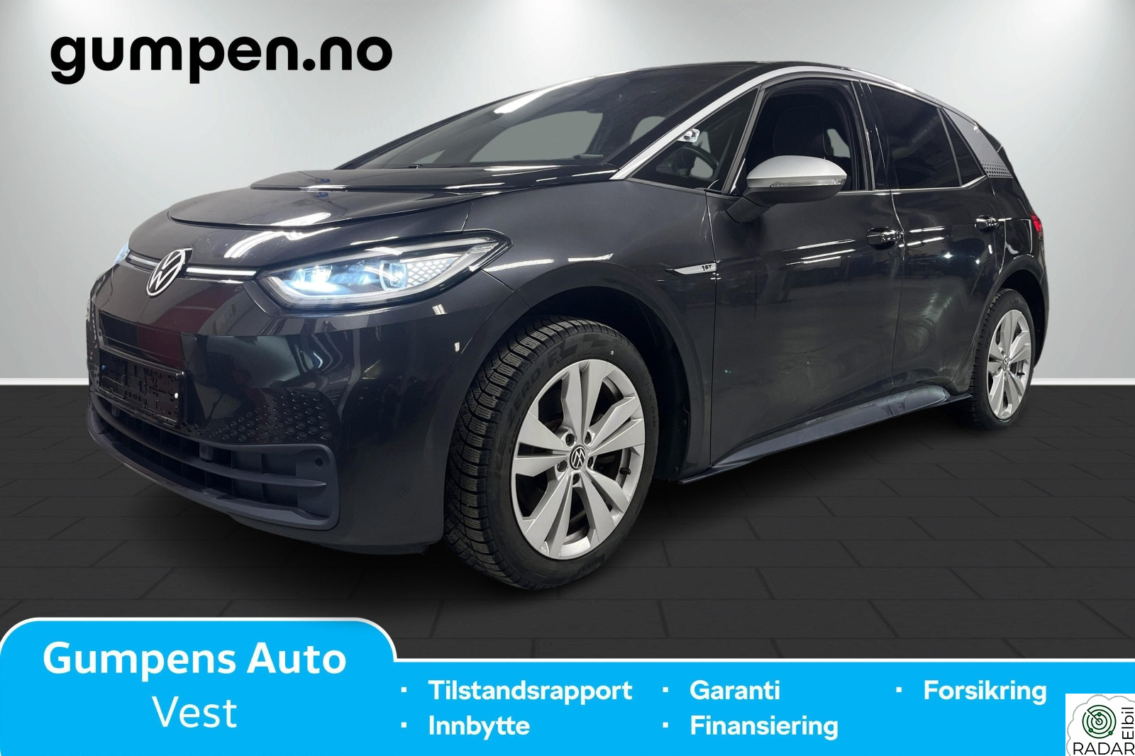 VOLKSWAGEN ID.3 PRO 150 KW 1st Plus, Matrix, ryggekamera, fint utstyrt