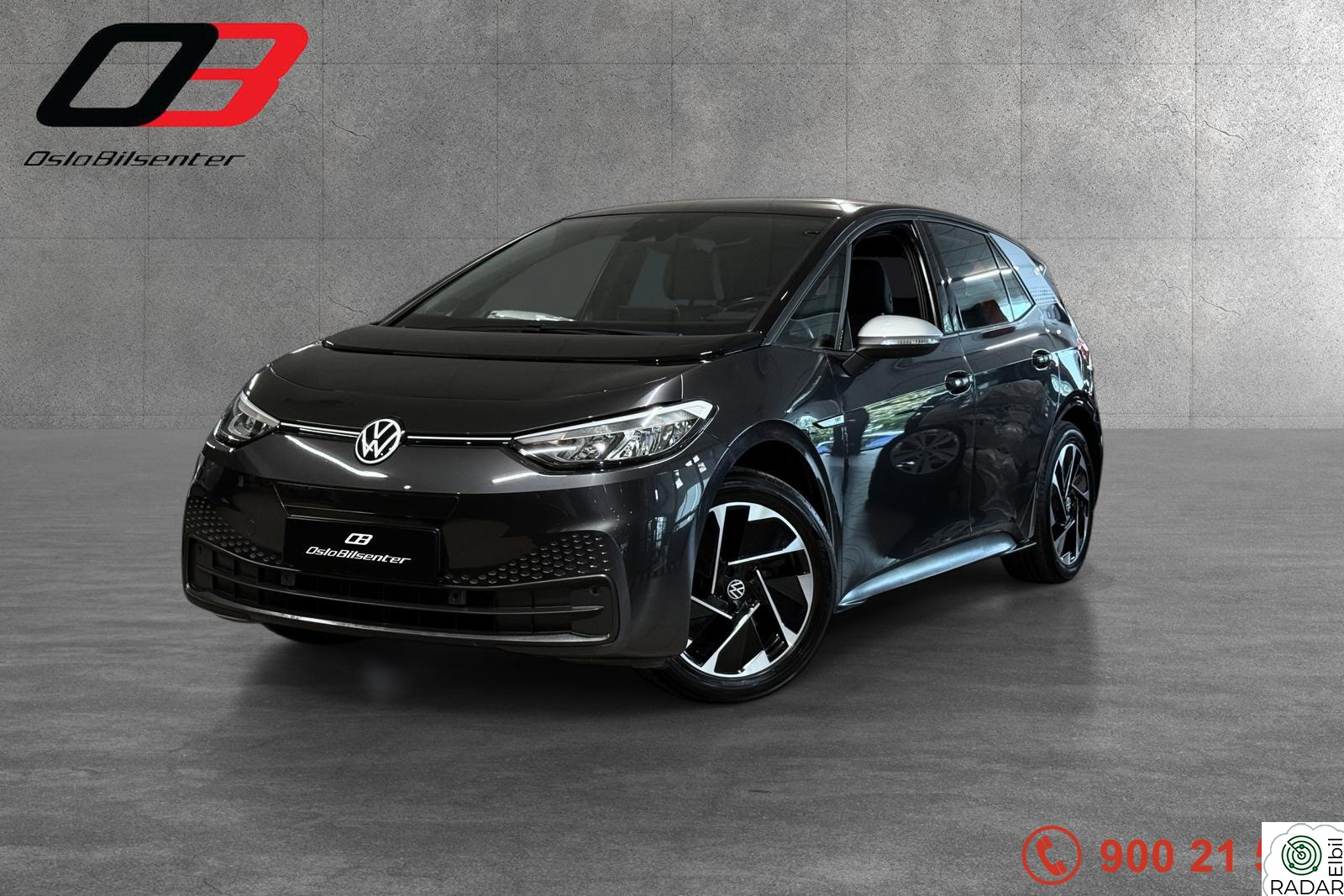 VOLKSWAGEN ID.3 PRO 150 KW PRO 204hk/Varmepumpe/ACC/Navi/LED/Keyless/Carplay++