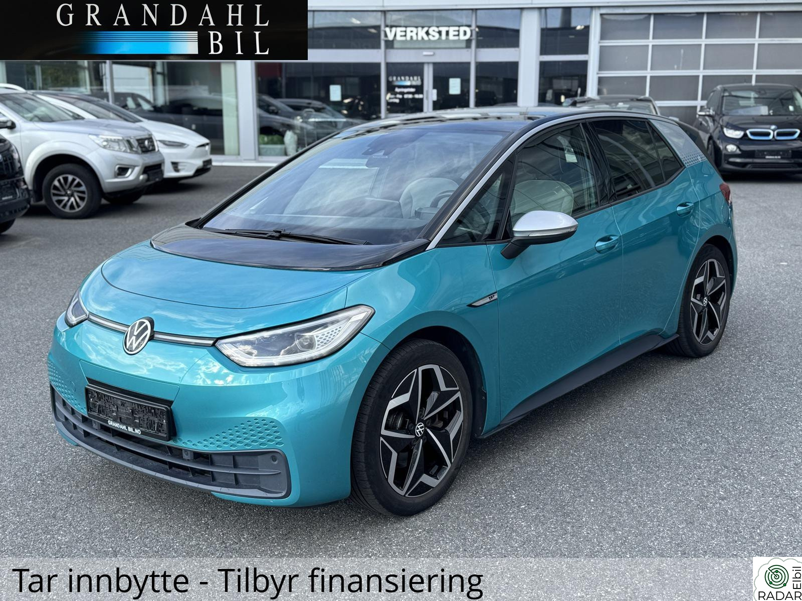 VOLKSWAGEN ID.3 PRO 150 KW WLTP 417 KM - Ryggekamera - Varme i ratt - App