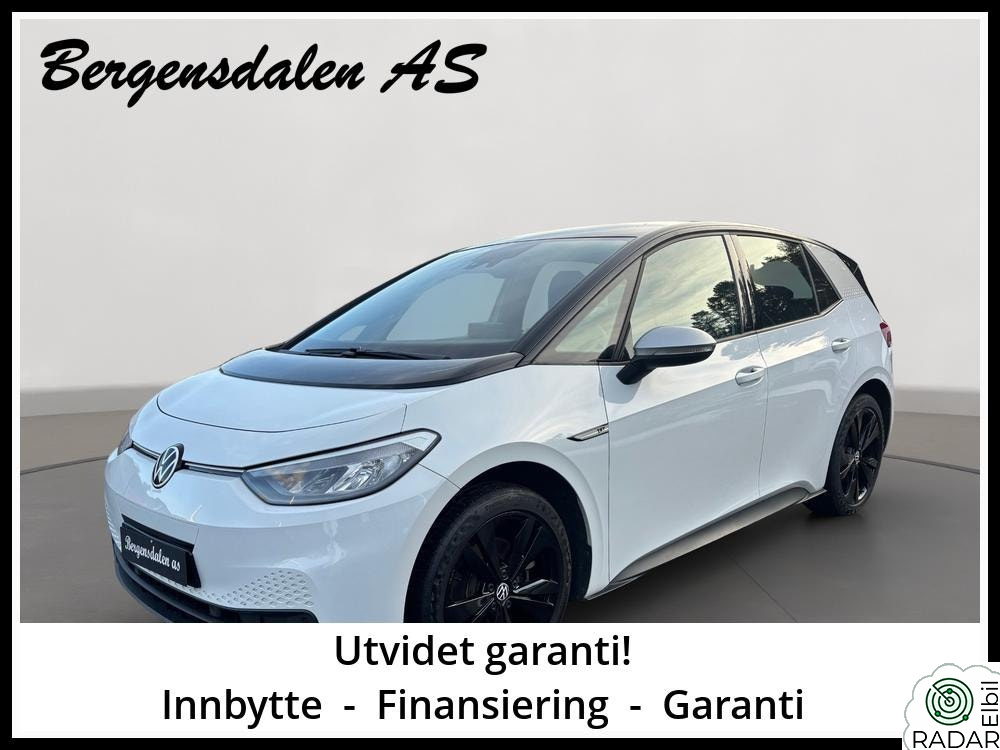 VOLKSWAGEN ID.3 PRO 150 KW 204hk, 420km, Norsk utgave, IQ- Autopilot, Garanti