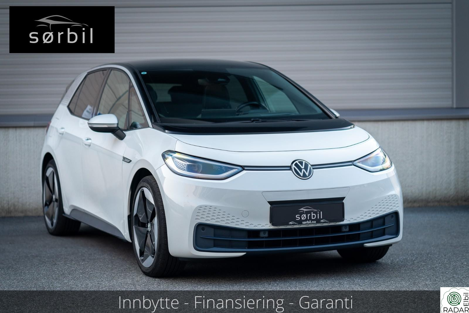 VOLKSWAGEN ID.3 PRO 150 KW Pro 1st Max/Glasstak/Head-up Display/Ryggekamera/+++