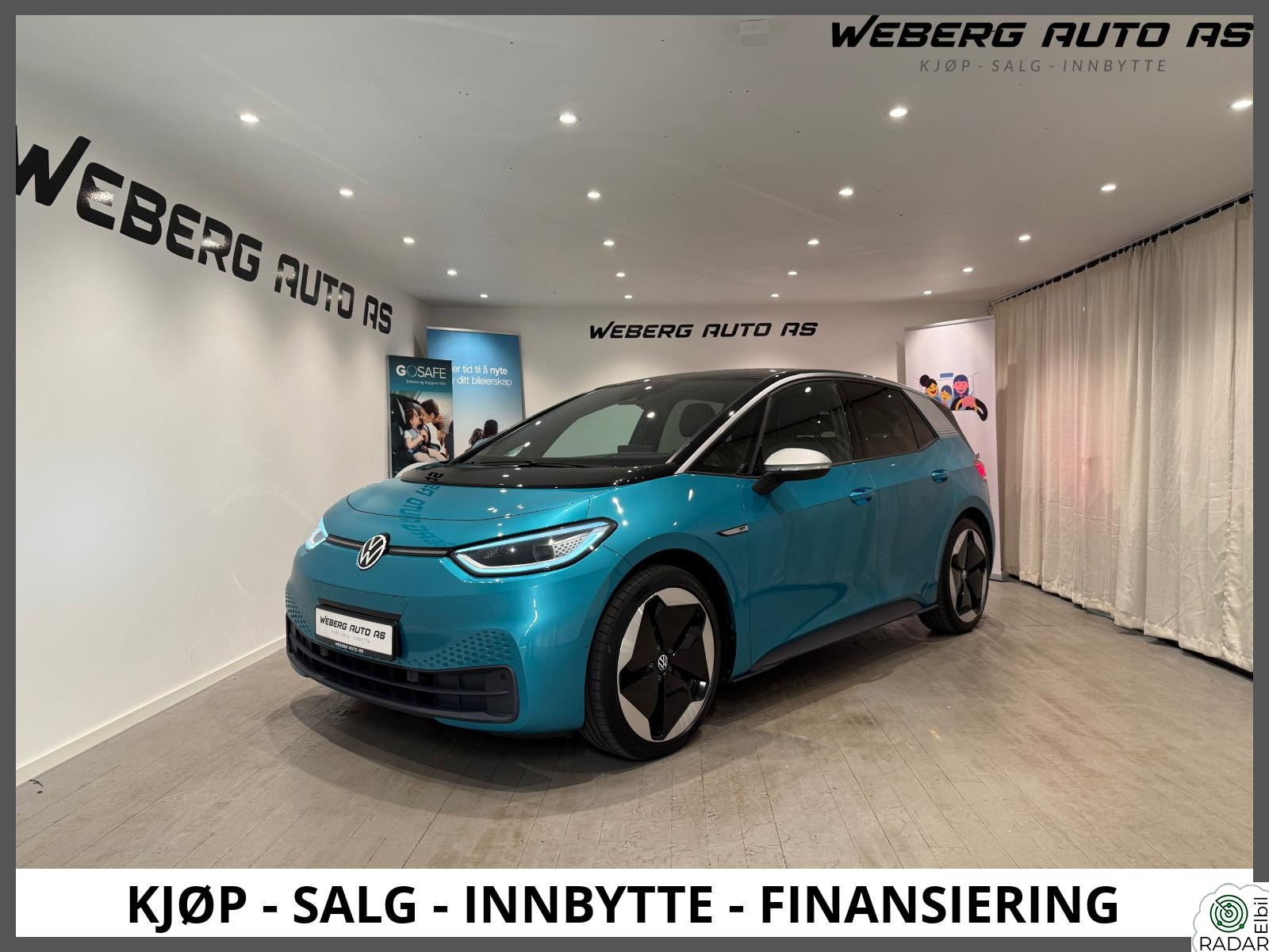 VOLKSWAGEN ID.3 PRO 150 KW 1ST MAX/PRO/150KW/MATRIX/LED/KROK/PANO/NORSK/NYBILGARAN