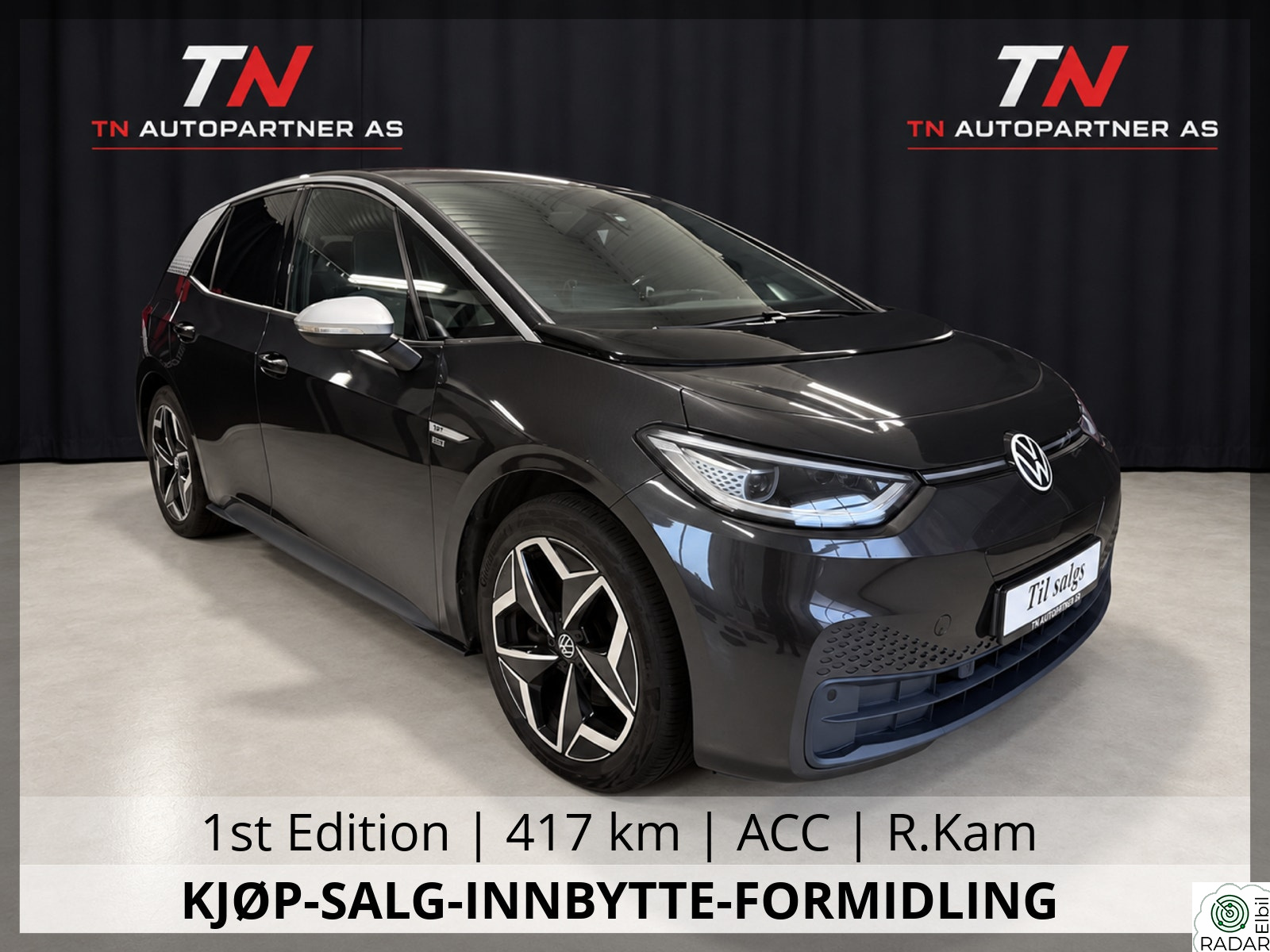 VOLKSWAGEN ID.3 PRO 150 KW Pro Performance 1st | 58 kWh | 204 hk | ACC | R.Kam