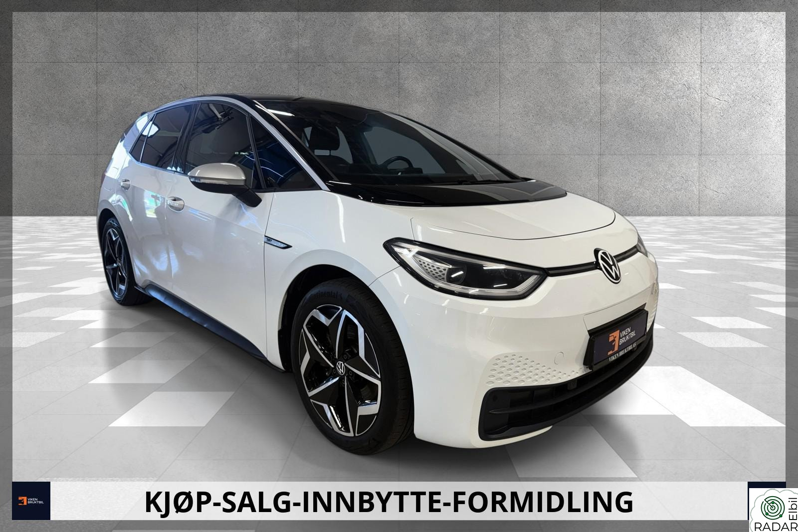 VOLKSWAGEN ID.3 PRO 150 KW PRO/204HK/417KM/ACC/R.KAMERA/MATRIX/KEYLESS/CARPLAY