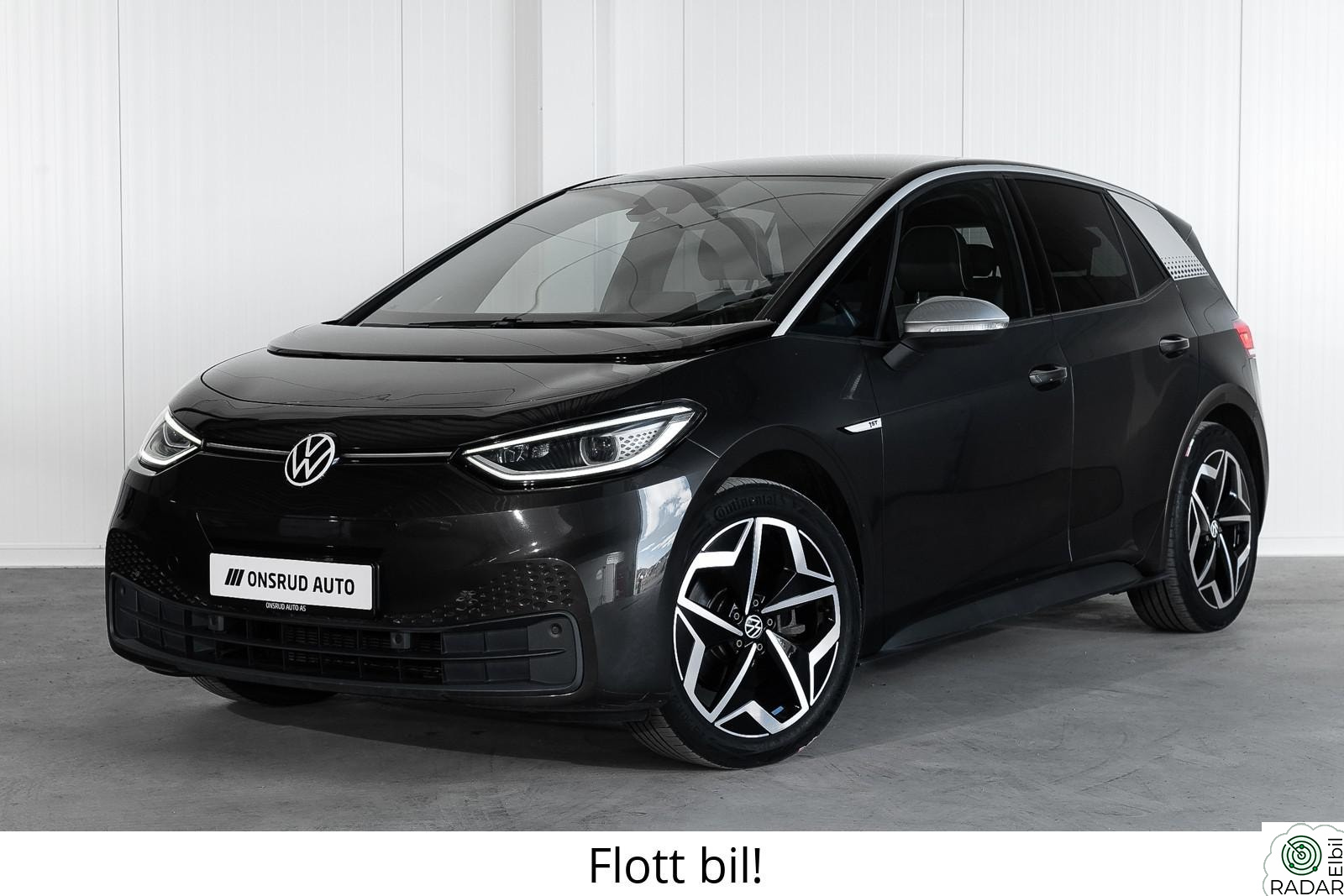 VOLKSWAGEN ID.3 PRO 150 KW 1.st PRO 150 KW Matrix/Ryggekamera/Rattvarme/Varmepumpe