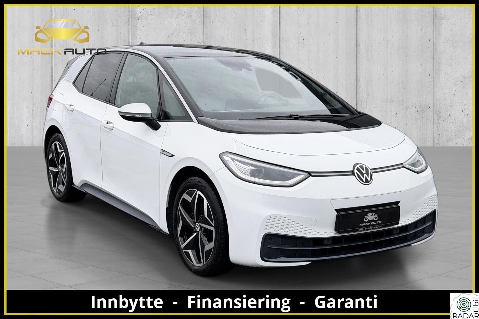 VOLKSWAGEN ID.3 PRO 150 KW PRO 204HK / 1ST PLUS / R.KAM / NAVI / MATRIX / KEYLESS
