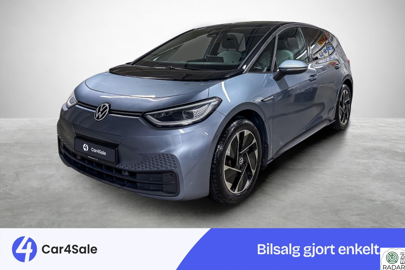 VOLKSWAGEN ID.3 PRO 150 KW 417km / Soltak / Norsk / V.Pumpe / ACC / Matrix / R.Kam