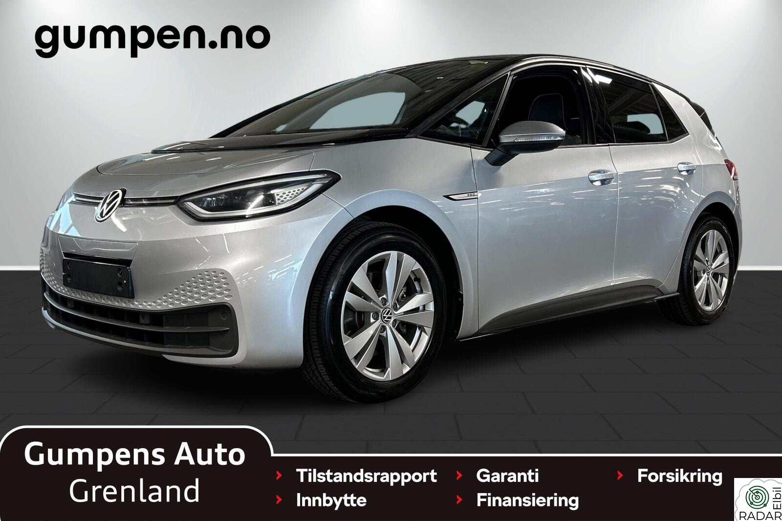 VOLKSWAGEN ID.3 PRO 150 KW pro perf. business Oppv.ratt/Navi/Mørke ruter/Fjernlysa
