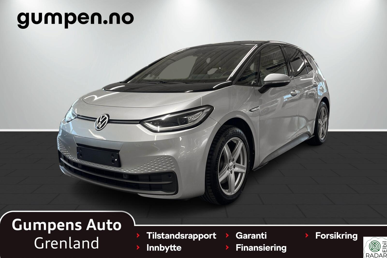 VOLKSWAGEN ID.3 PRO 150 KW pro perf. business Oppv.ratt/Navi/Mørke ruter/Fjernlysa