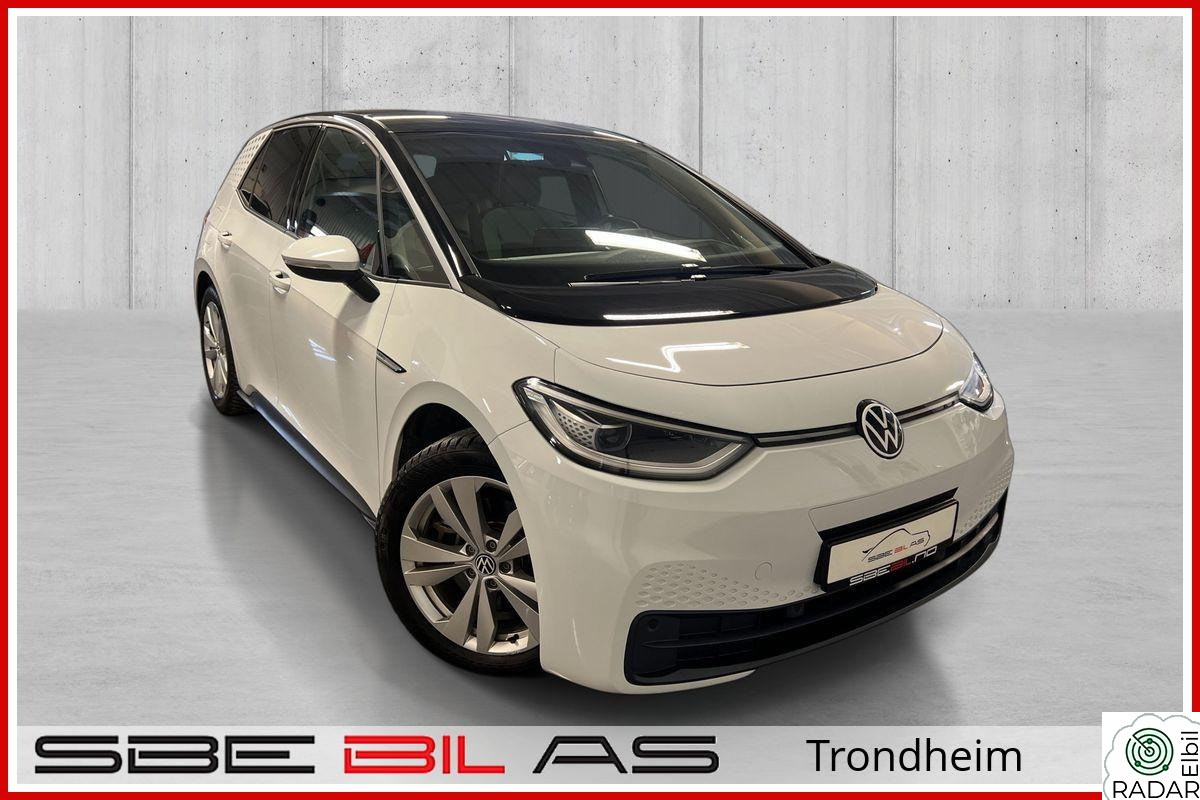 VOLKSWAGEN ID.3 PRO 150 KW PRO 204Hk V.pumpe/Matrix/ACC/Kam/Pano/HeadUP/Garanti!