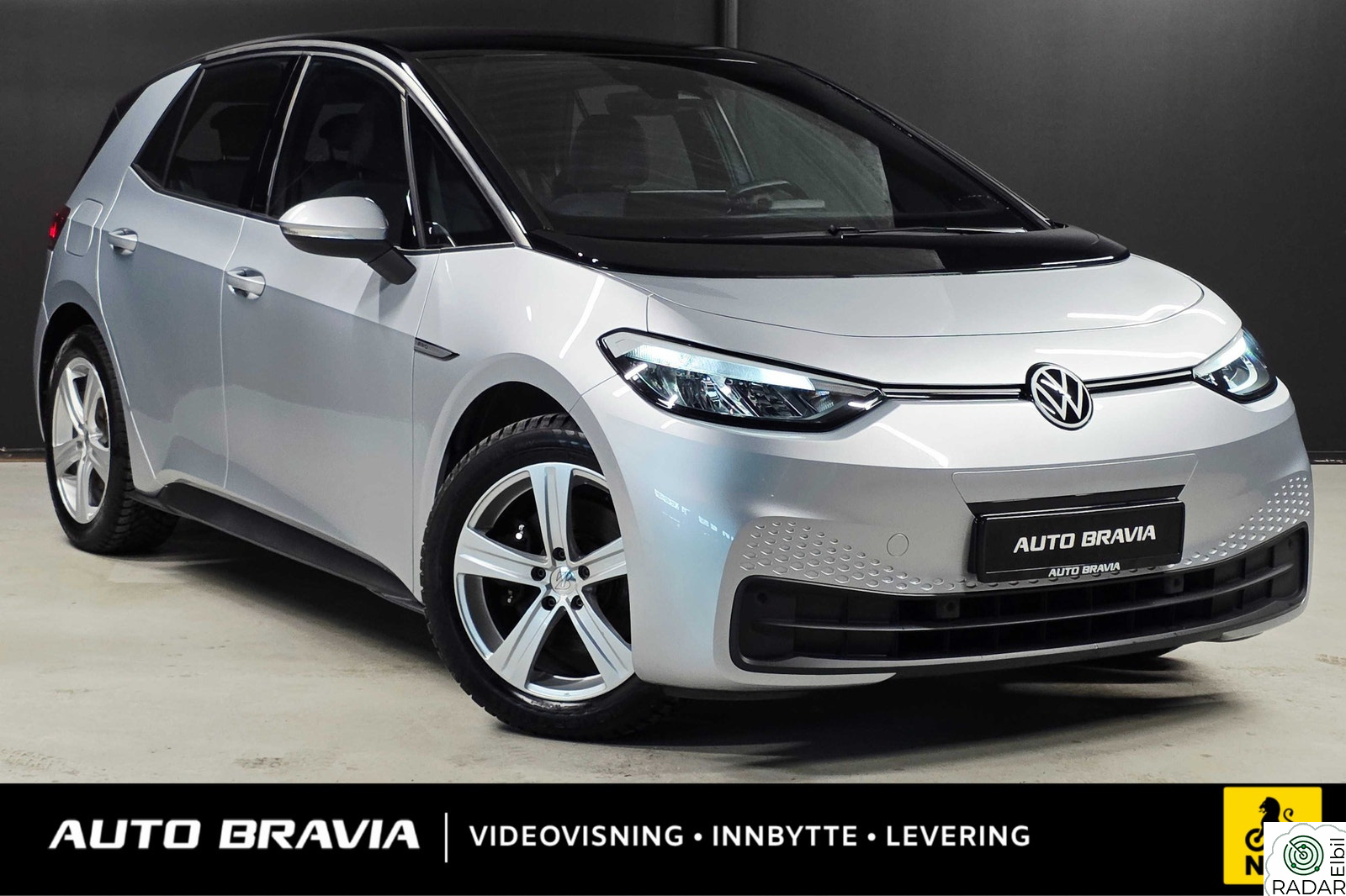 VOLKSWAGEN ID.3 PRO 150 KW PRO/204HK/422KM/VARMEPUMPE/ACC/LED/CARPLAY/NAF TEST++++