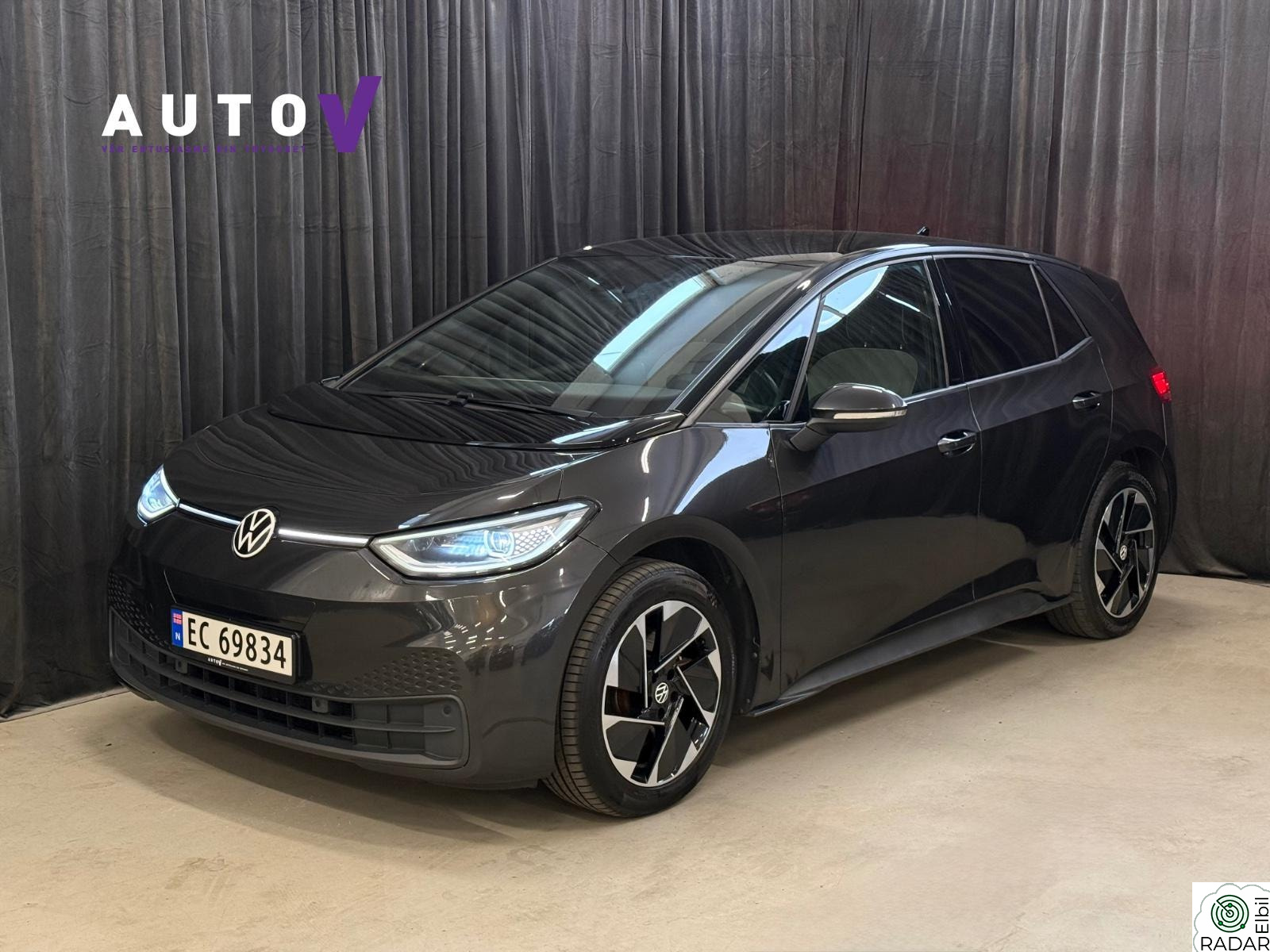 VOLKSWAGEN ID.3 PRO 150 KW 204HK PRO PERFORMANCE/62KWT/MATRIX/AAC/RYGGEKAMERA