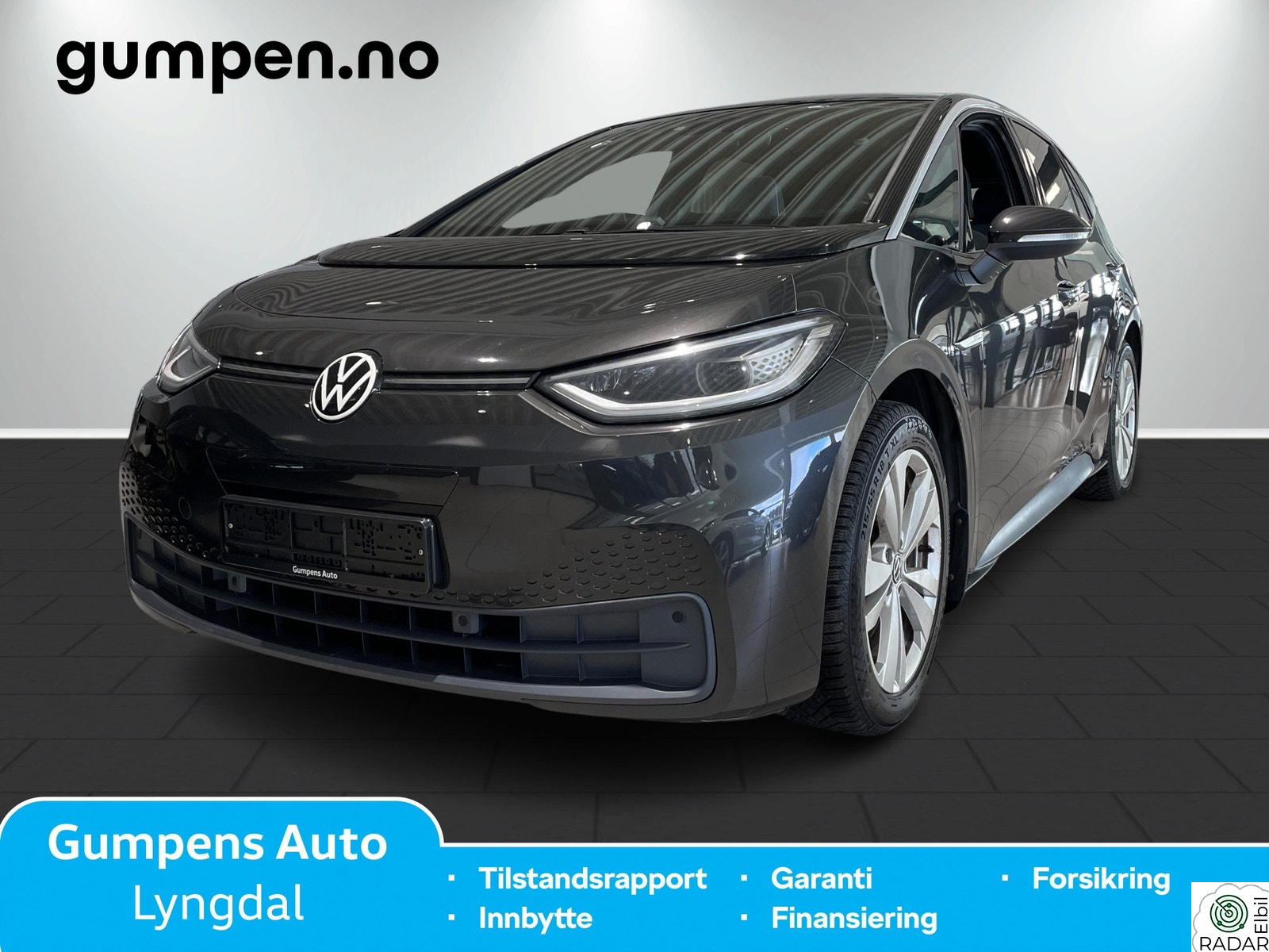 VOLKSWAGEN ID.3 PRO 150 KW pro perf. tech 20'' sommerfelger. Led Matrix, Masasje!