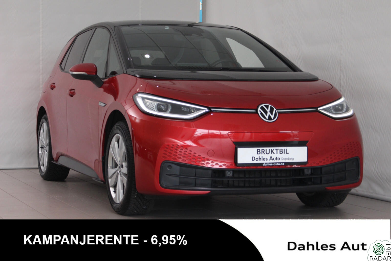 VOLKSWAGEN ID.3 PRO 150 KW Sport  58kwh 204hk/Matrix/Sportsseter/Ryggekam/LAV KM