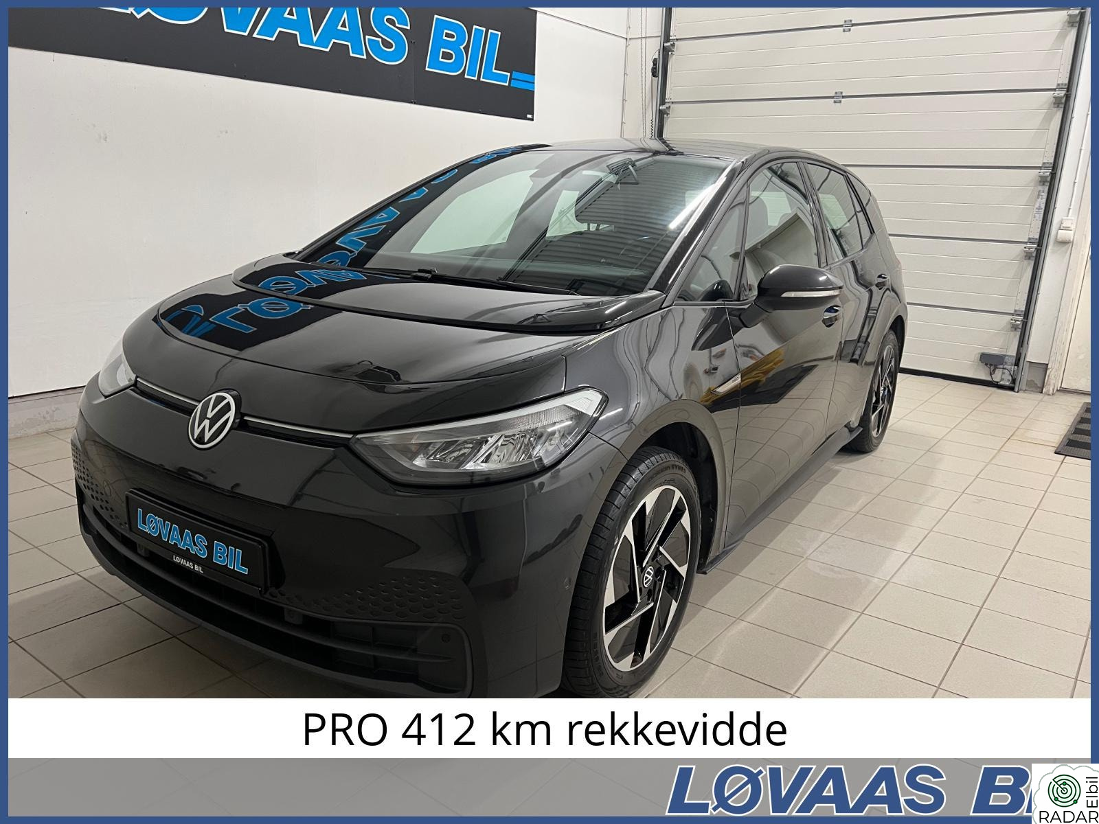 VOLKSWAGEN ID.3 PRO 107 KW PRO 107 KW, 412 km rekkevidde.