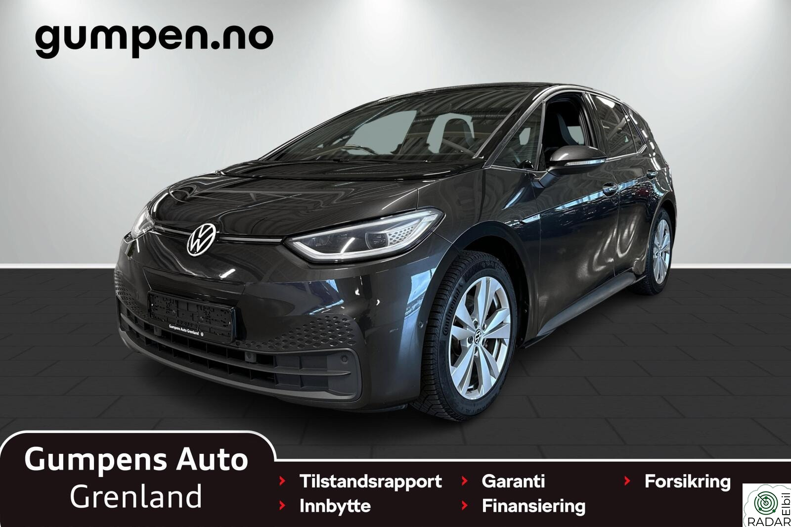 VOLKSWAGEN ID.3 PRO 150 KW sport        58kwh 204 hk El.seter/MATRIX/NAVI/ACC/++