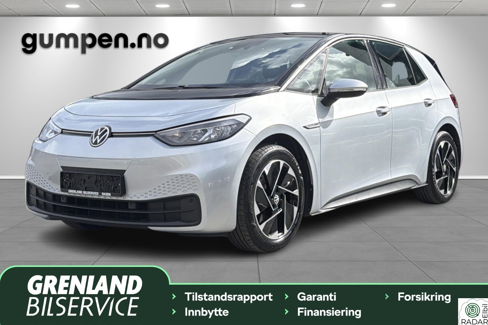 VOLKSWAGEN ID.3 PRO 150 KW Pro, 58kwh, 204 hk, DAB+, Navi, Lav km, Garanti