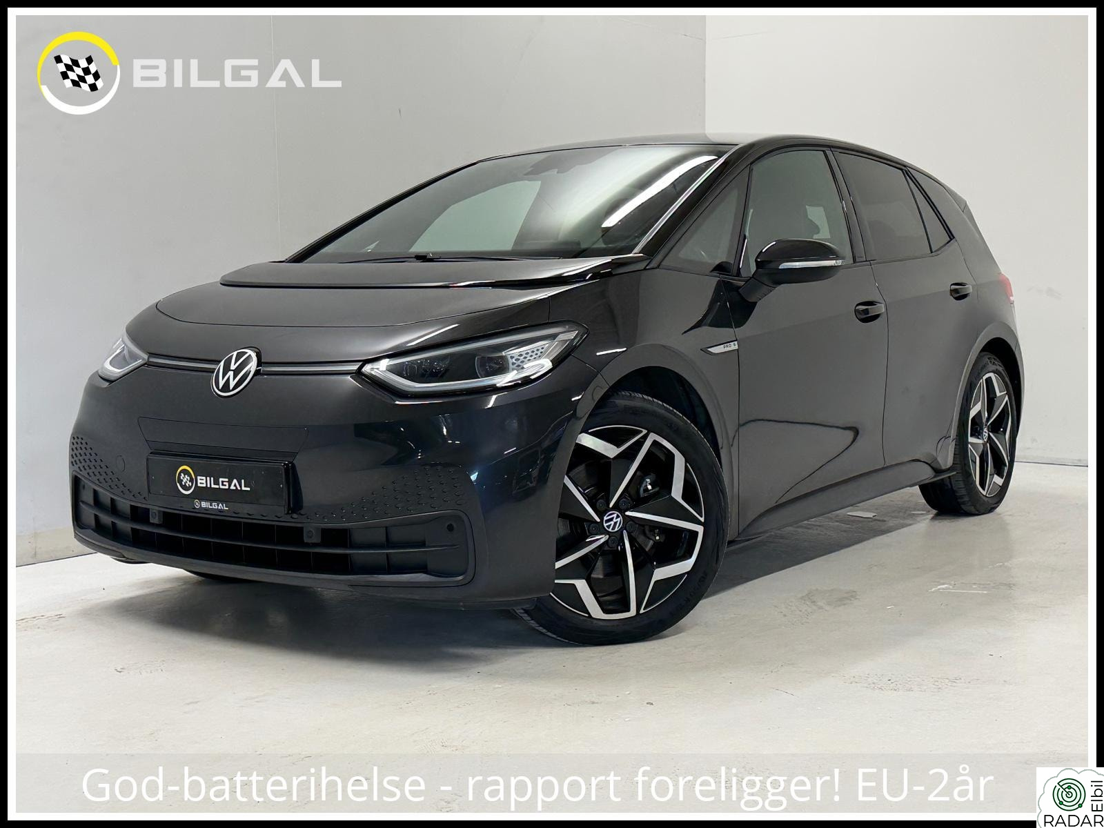 VOLKSWAGEN ID.3 PRO S 150 KW PRO S 204HK 77kWh Kamera Adaptivecruise Navigasjon