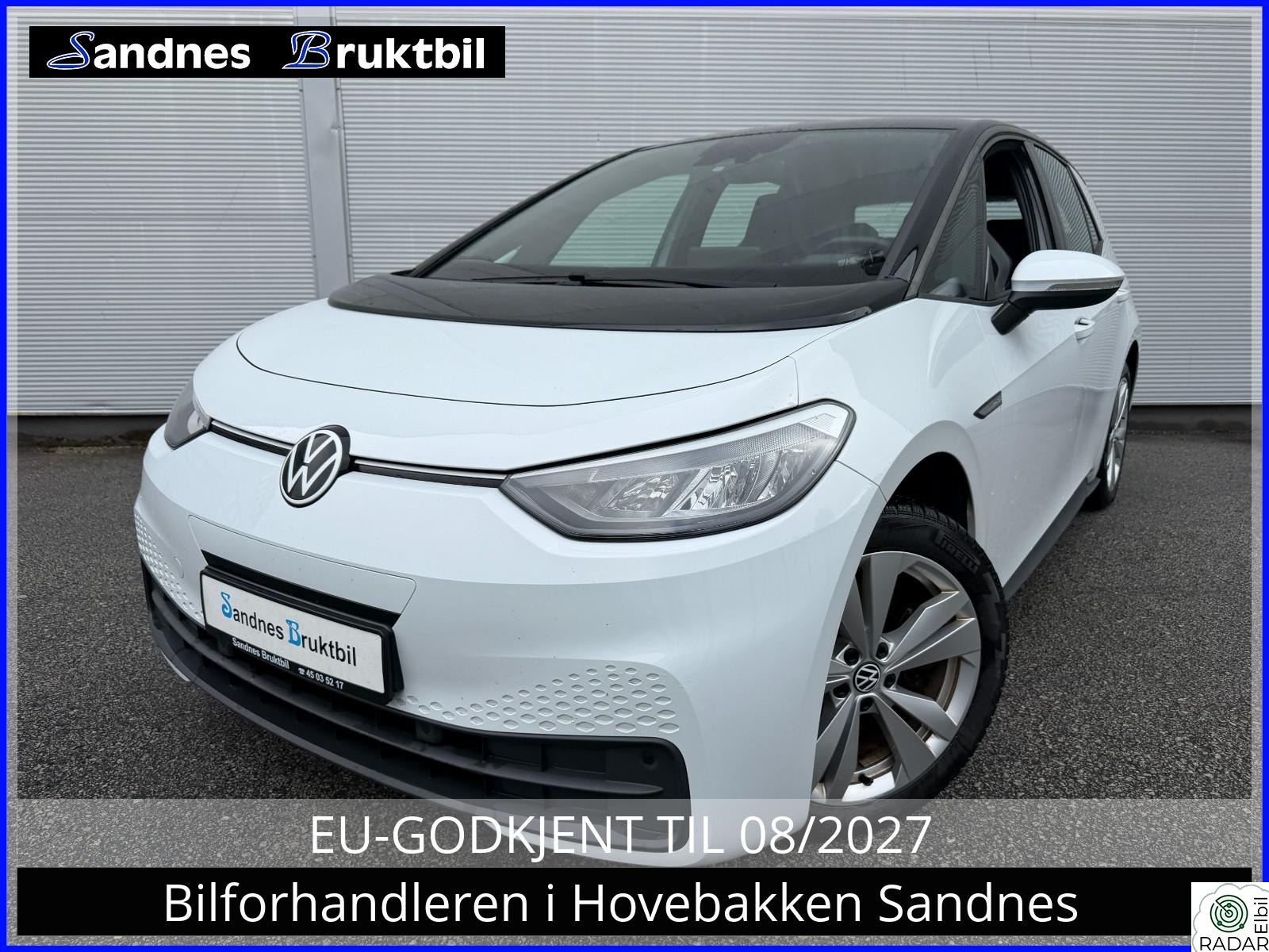 VOLKSWAGEN ID.3 PURE 110 KW PURE,MEMORY,EL-SETER,NAVI,TLF,DAB+,ACC,KAMERA,V-RATT