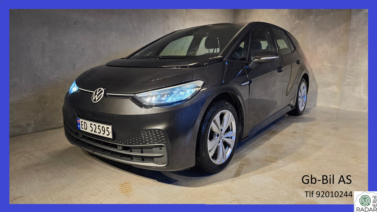 VOLKSWAGEN ID.3 PRO 107 KW Pro 58kWh/423km/ADcruise/ADcruise/Navi/Carplay/GARANTI
