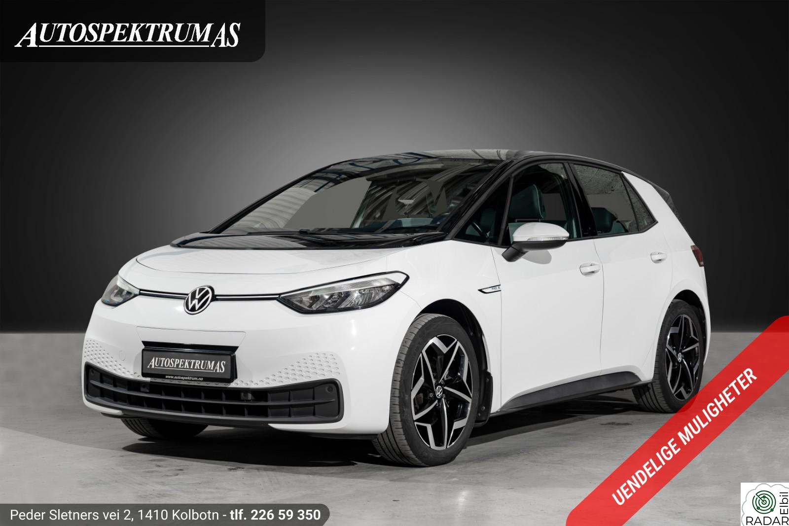 VOLKSWAGEN ID.3 PRO S 150 KW PRO S 77kwh - 550km Rekkevidde/R.kam/Navi/ACC/Norsk++