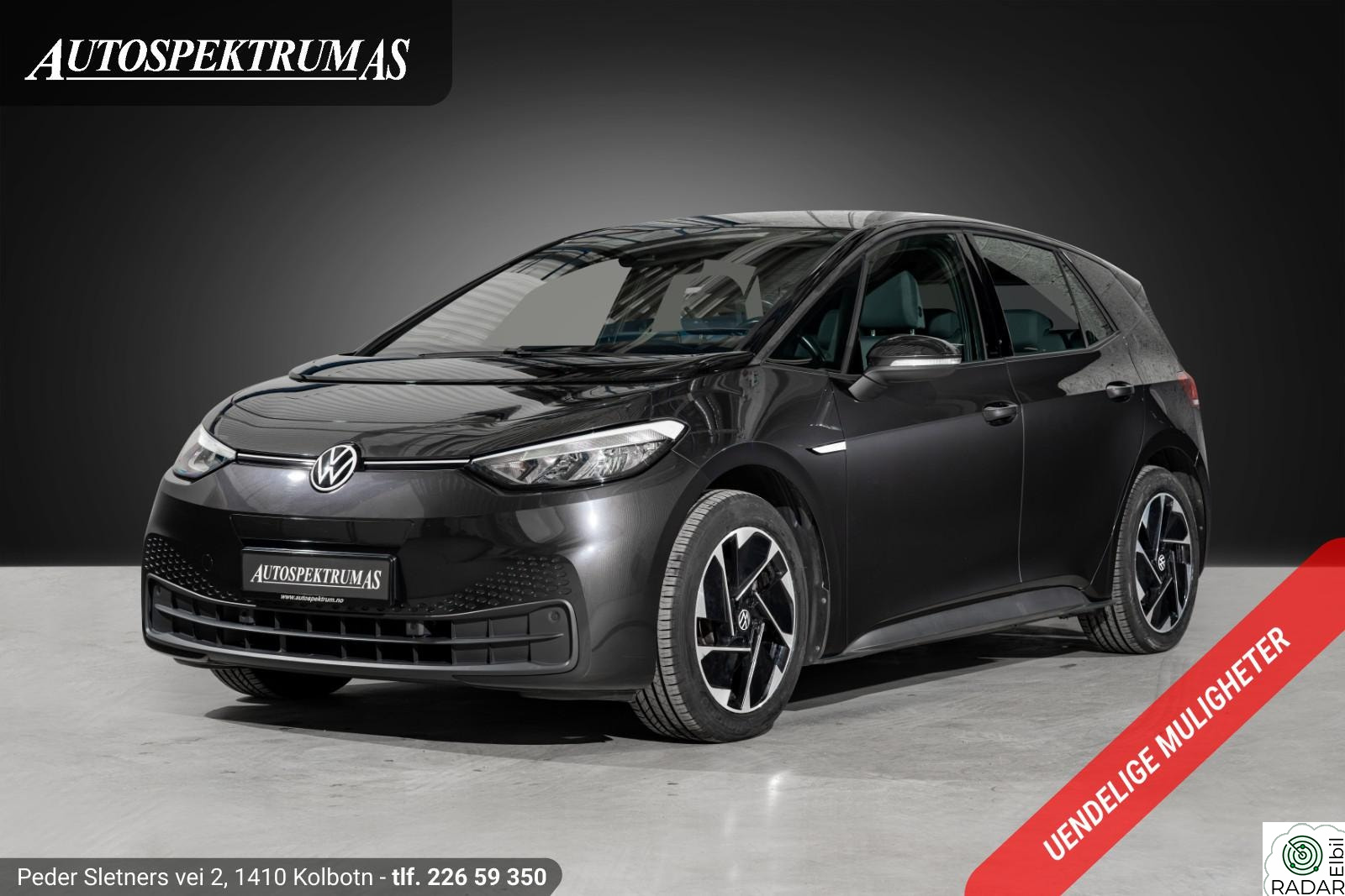 VOLKSWAGEN ID.3 PURE 110 KW ACC/PDC/Navi/Klima/Varme i Ratt/Ny i Norge/1-Eier++
