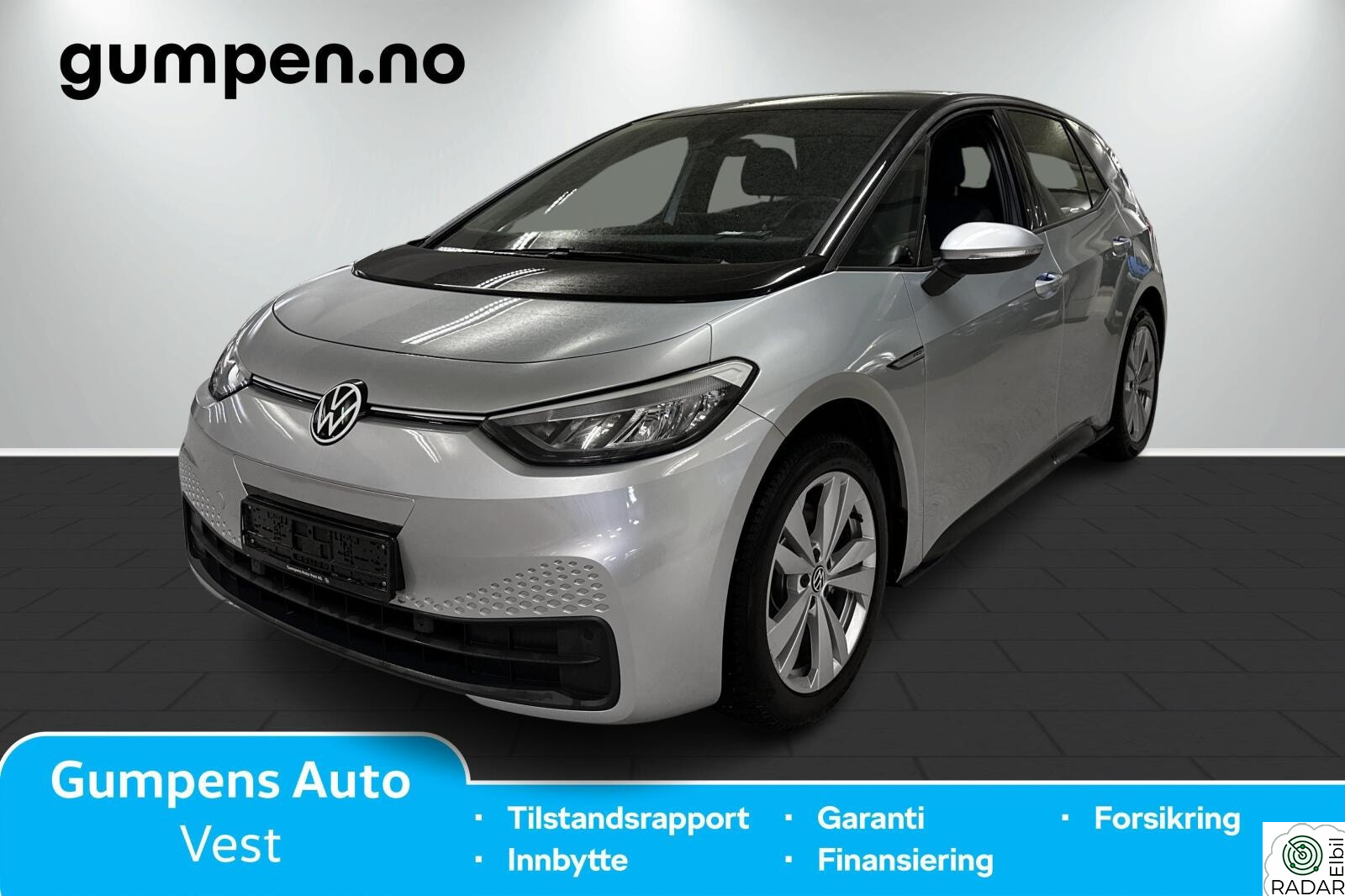 VOLKSWAGEN ID.3 PRO 107 KW Pro 58kwh 145hk, fint utstyrt, lav km.stand