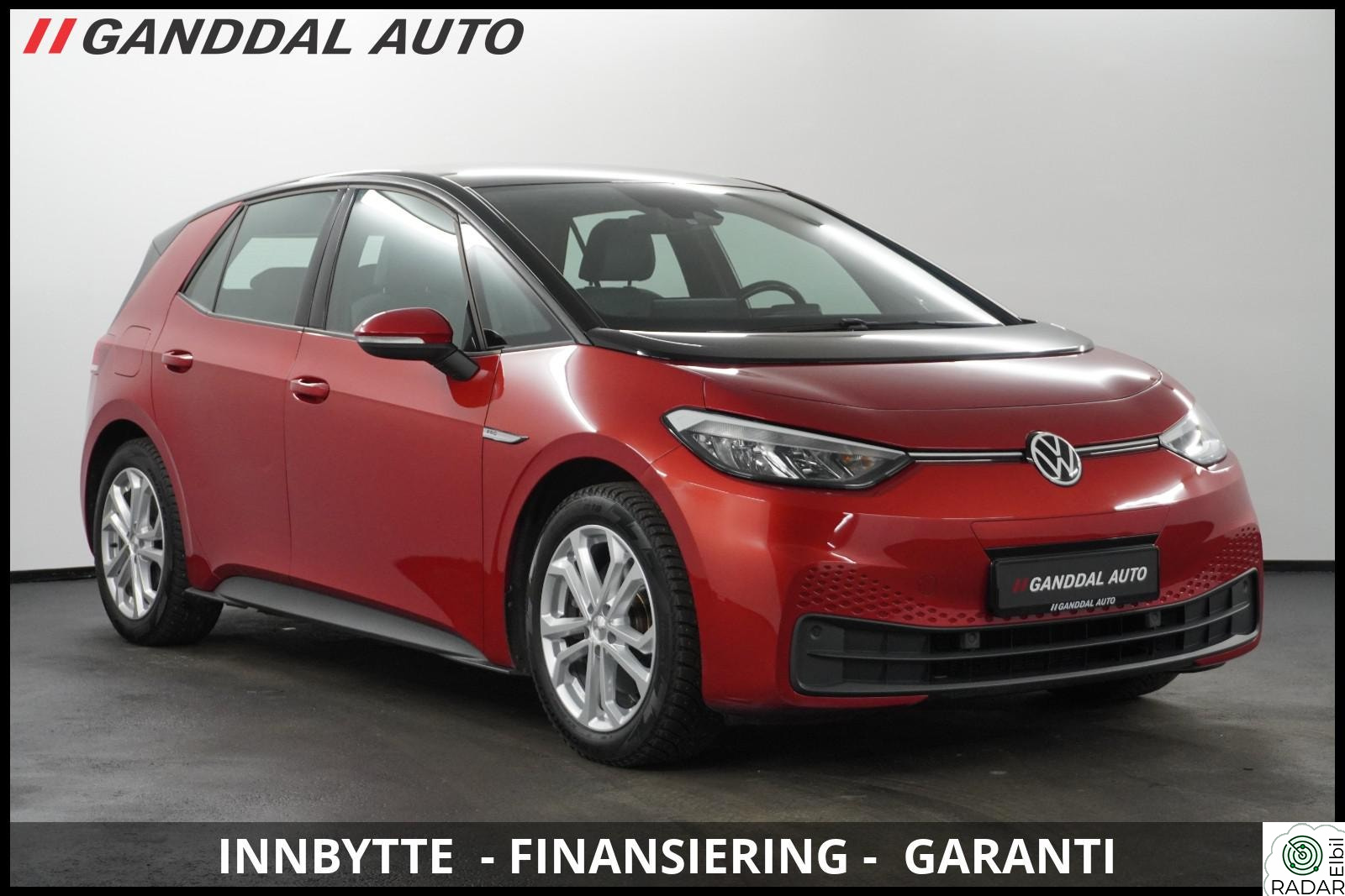 VOLKSWAGEN ID.3 PRO 107 KW PRO 423 WLTP / PARK.VARME/LED/ACC/NAVI/OPV.RATT/V.PUMPE