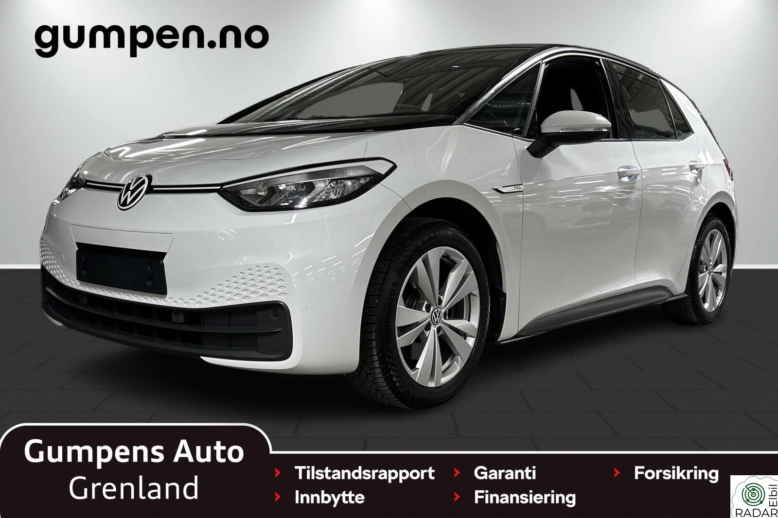 VOLKSWAGEN ID.3 PRO 150 KW sport        58kwh 204 hk El.seter/R.kam/Navi//Keyless+