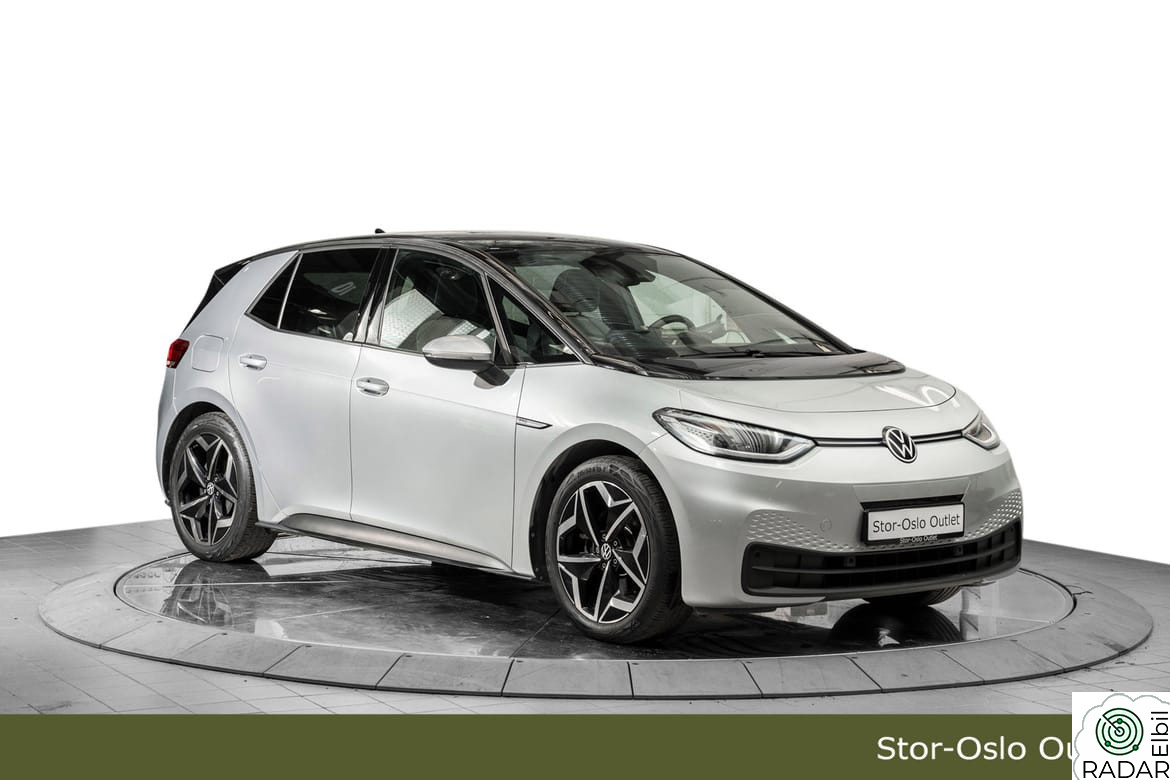 VOLKSWAGEN ID.3 PRO 150 KW Pro Performance 204hk 417km. ACC,Navi,Ryggekamera,LED