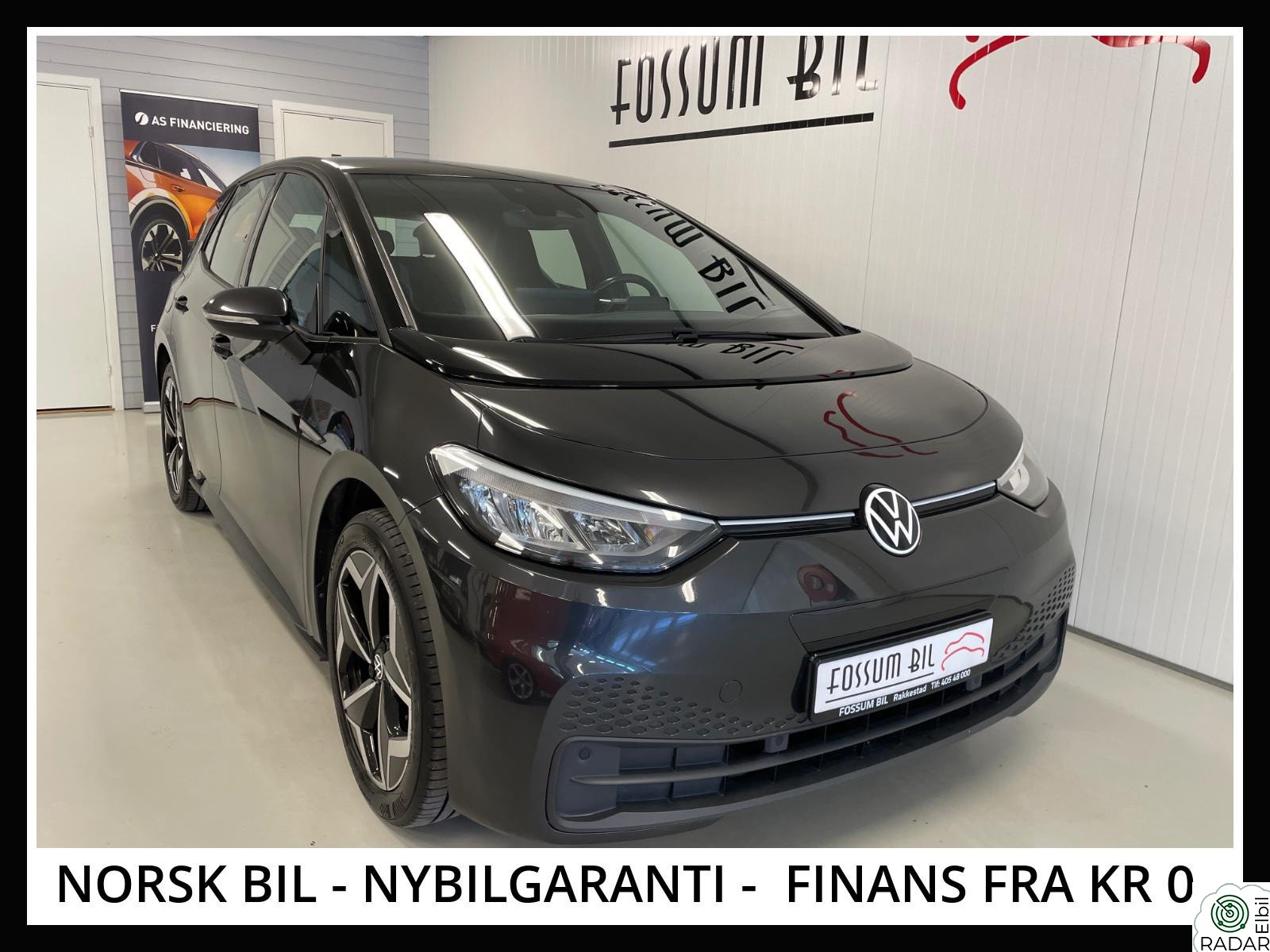 VOLKSWAGEN ID.3 PURE 110 KW PURE PERFORMANCE 150HK/SPORTSET/V.PUMP/APPLE/ADAP CRUIS
