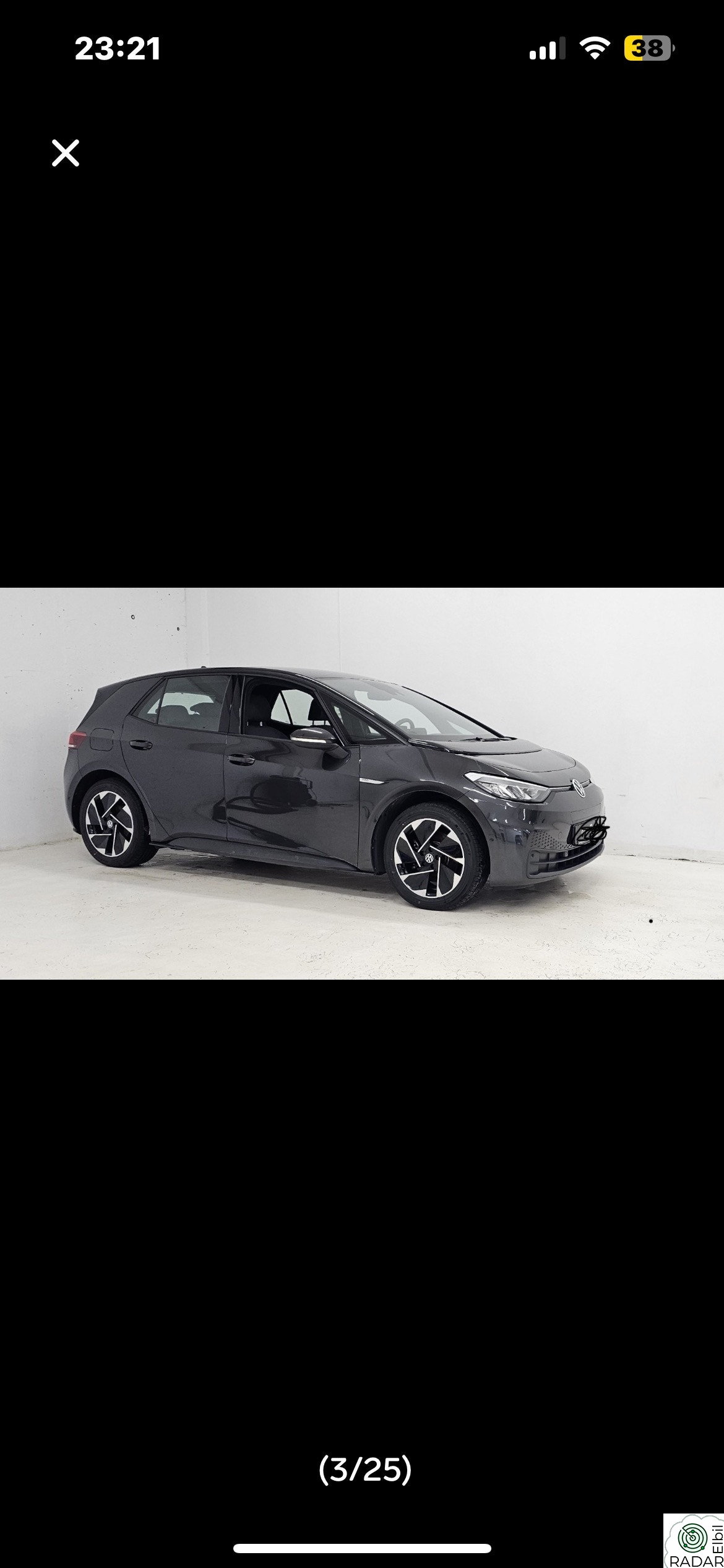 VOLKSWAGEN ID.3 PRO 107 KW Sport Pro 58kWh 145hk//Nybilgaranti//423km//strøken
