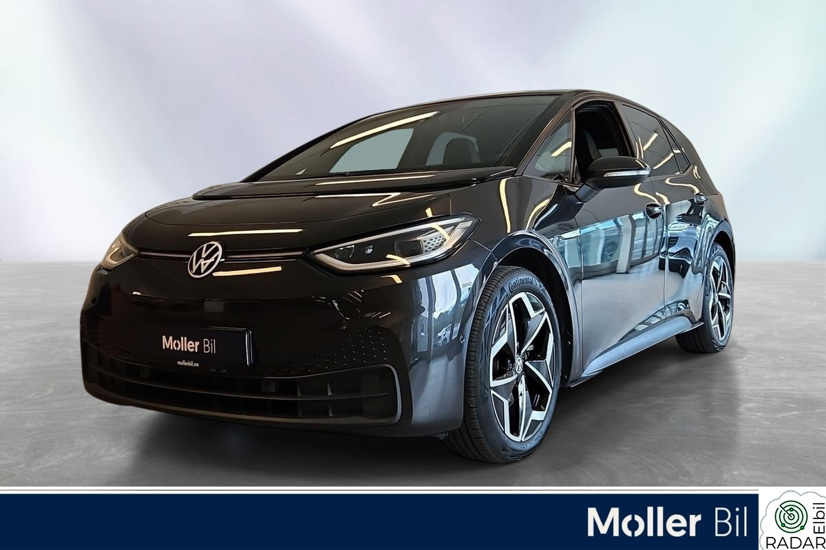 VOLKSWAGEN ID.3 PRO 150 KW Sport 204hk 405km (WLTP) Hud / Ryggekamera / El-Sete+++