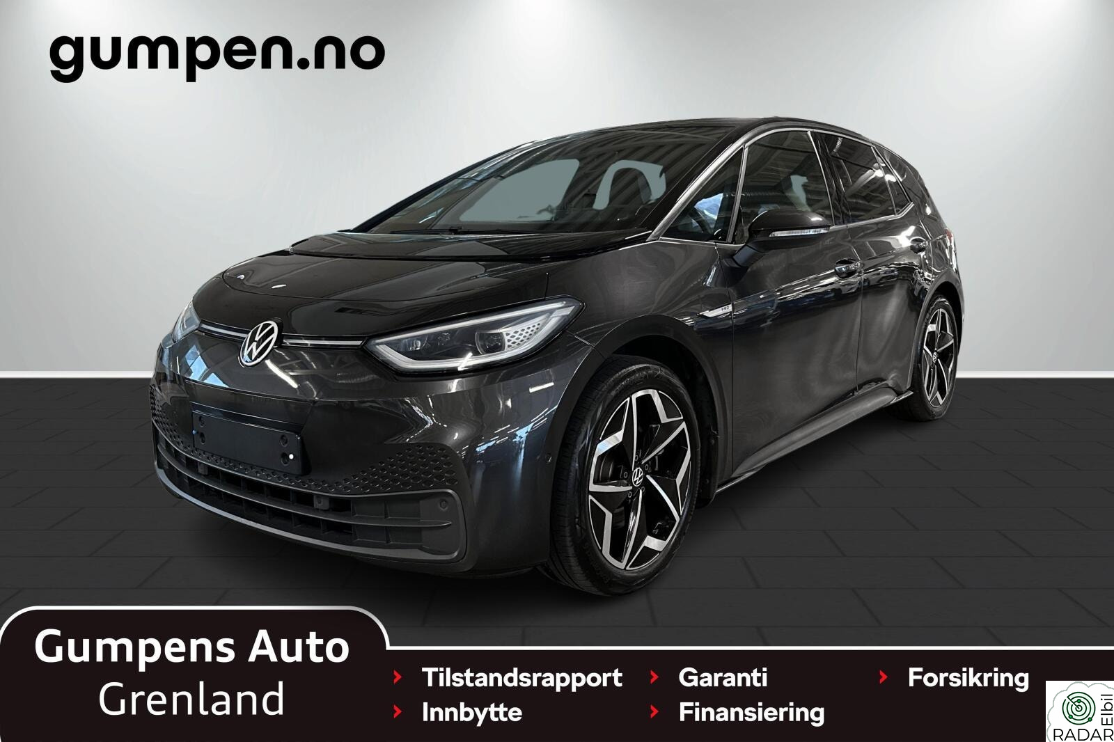 VOLKSWAGEN ID.3 PRO 107 KW sport        58kwh 145 hk MATRIX/El.sportsseter/Kamera