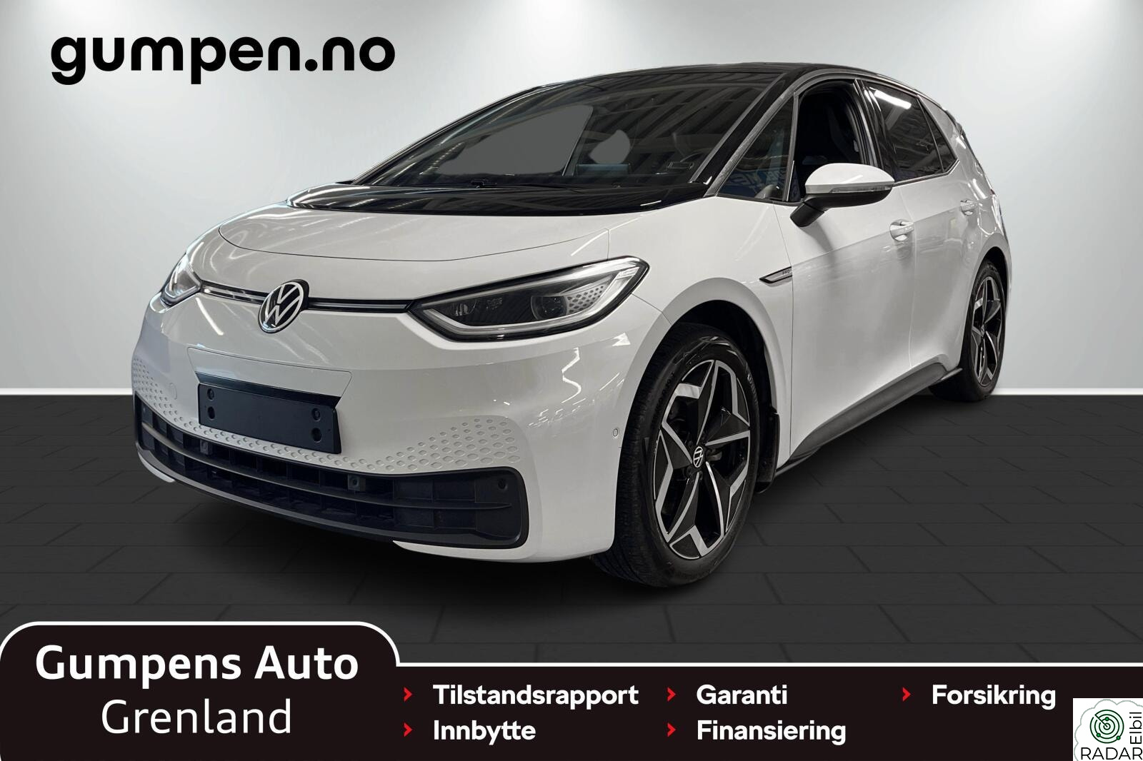 VOLKSWAGEN ID.3 PRO 107 KW sport        58kwh 145 hk El.seter/Navi/Kamera/Oppv.rat