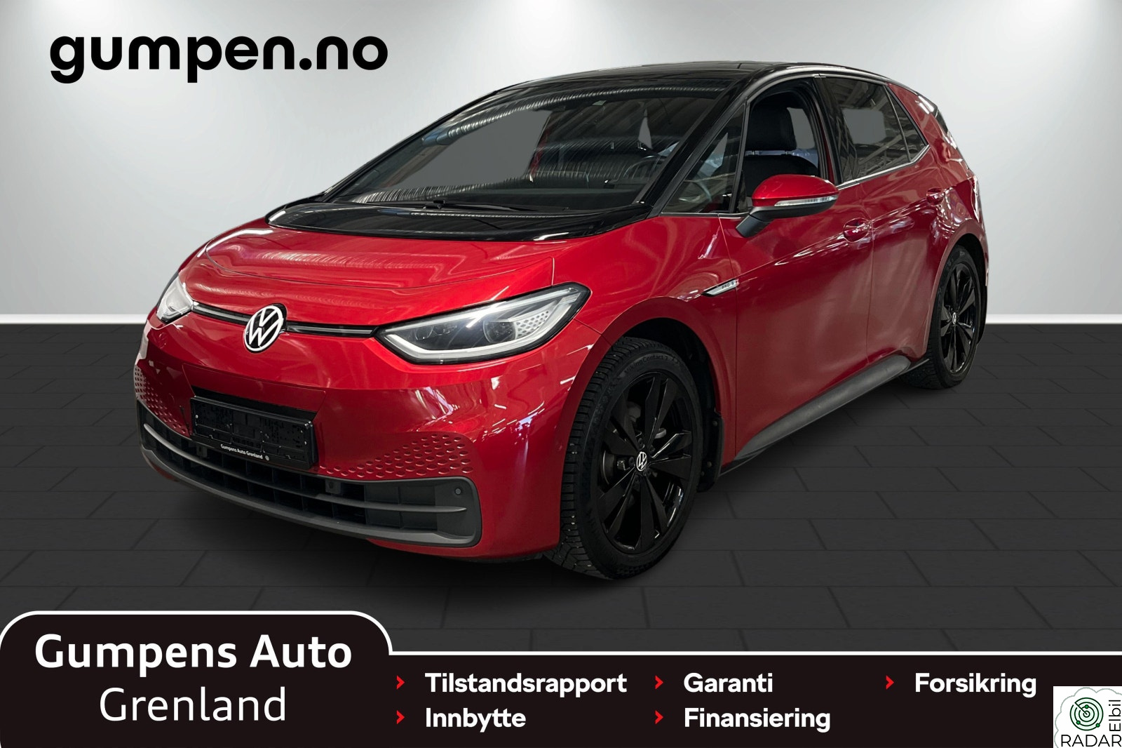 VOLKSWAGEN ID.3 PRO S 150 KW pro s 77kwh 204 hk R.kam/Matrix/El.seter/540 km